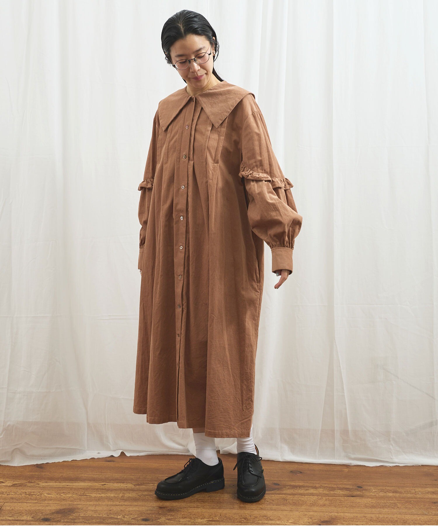 AMBIDEX Store 〇shirt corl dress (F コゲチャ): l'atelier du savon