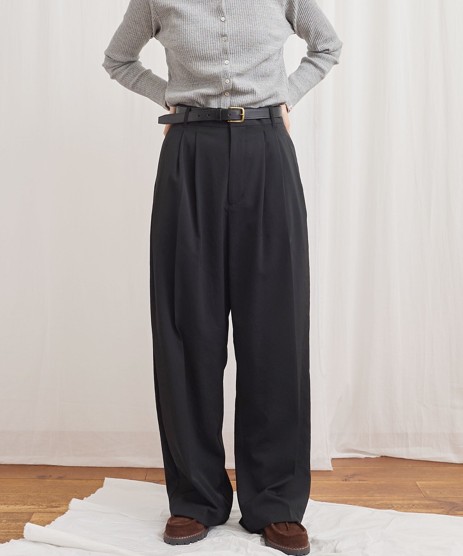 AMBIDEX Store 3tuck pants(1 クロ): l'atelier du savon