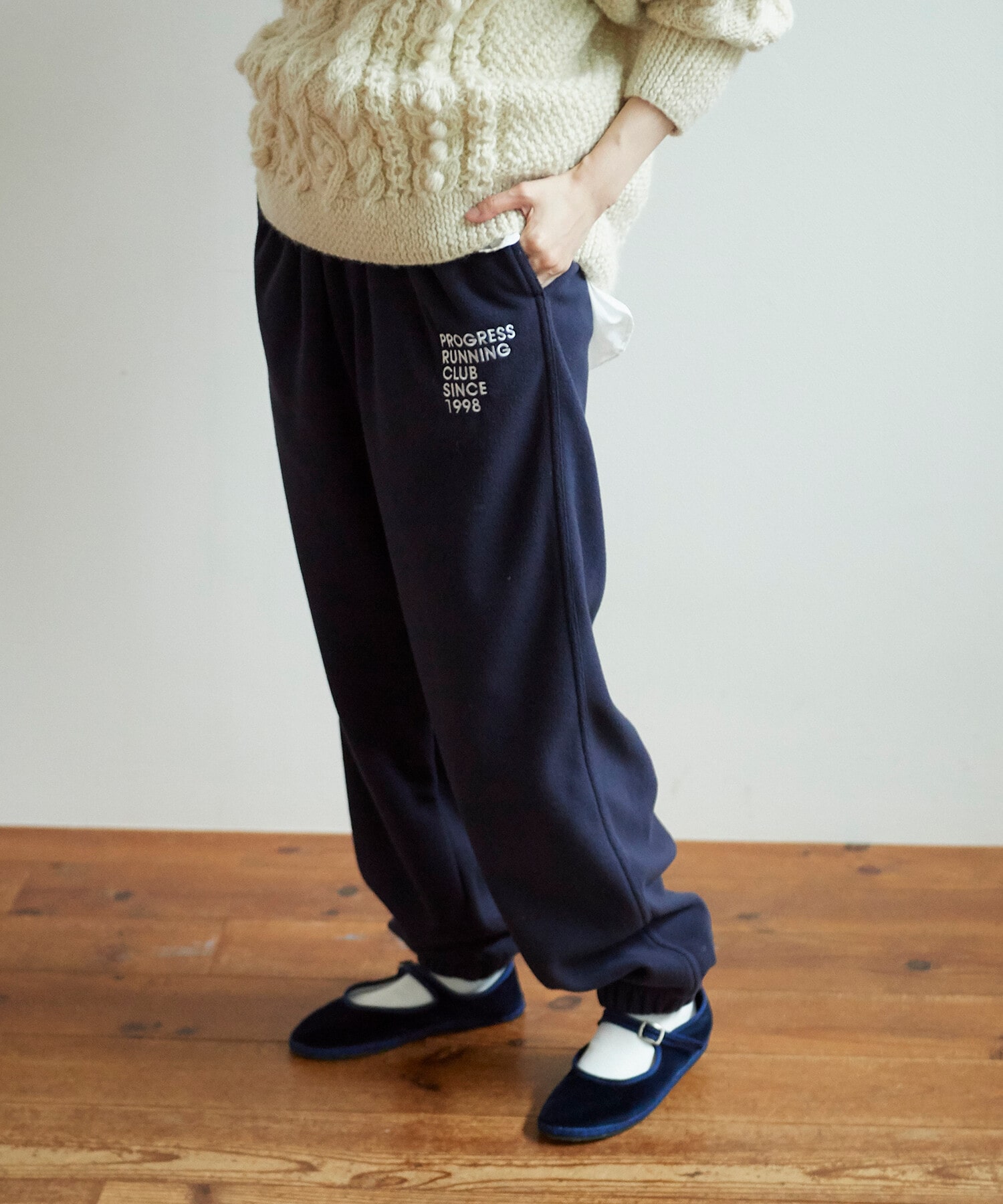 AMB100貨 FLEECE RUNNING PANTS-