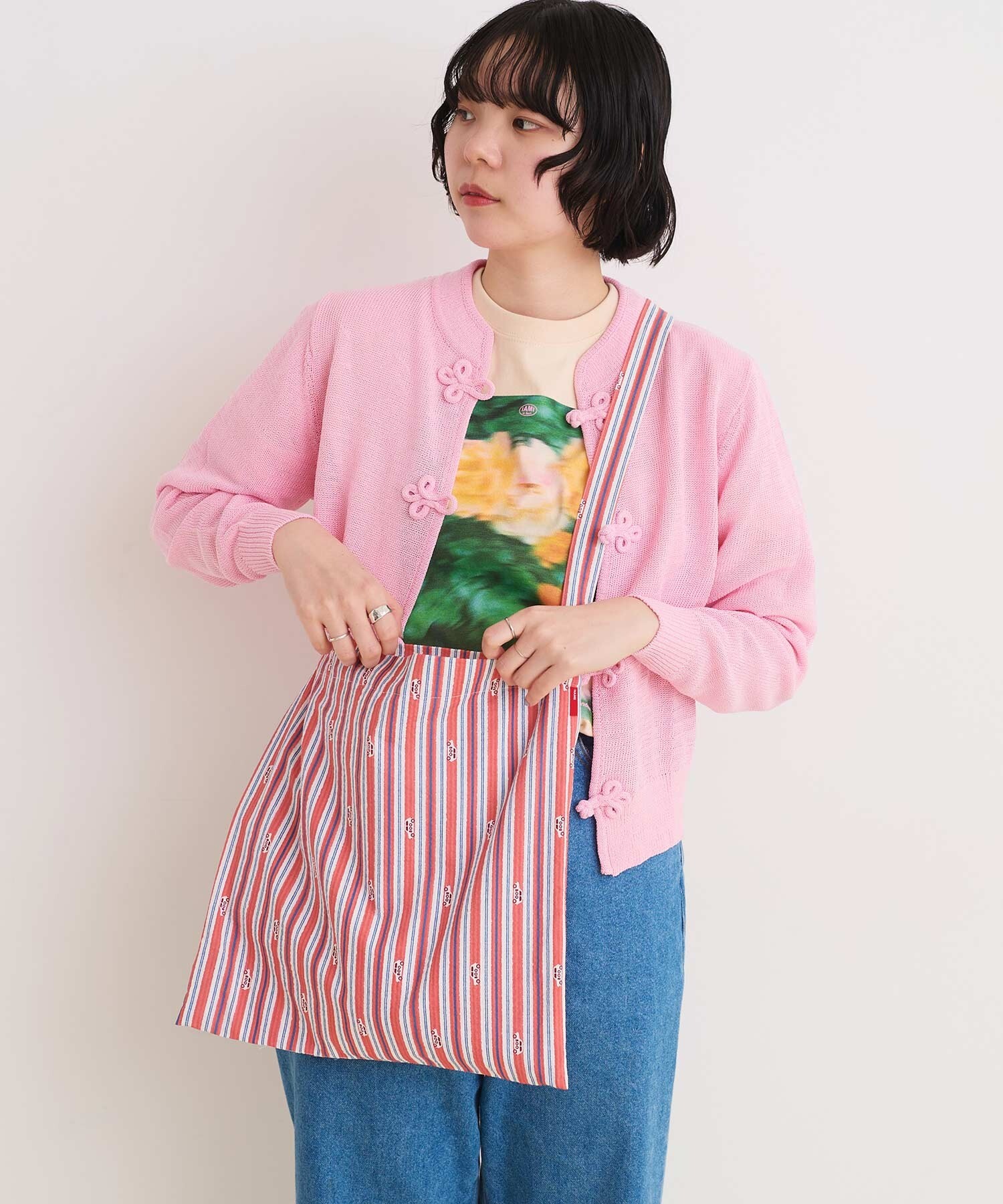 AMBIDEX Store 〇DRIVE STRIPE ショルダーバッグ(F アカ): l