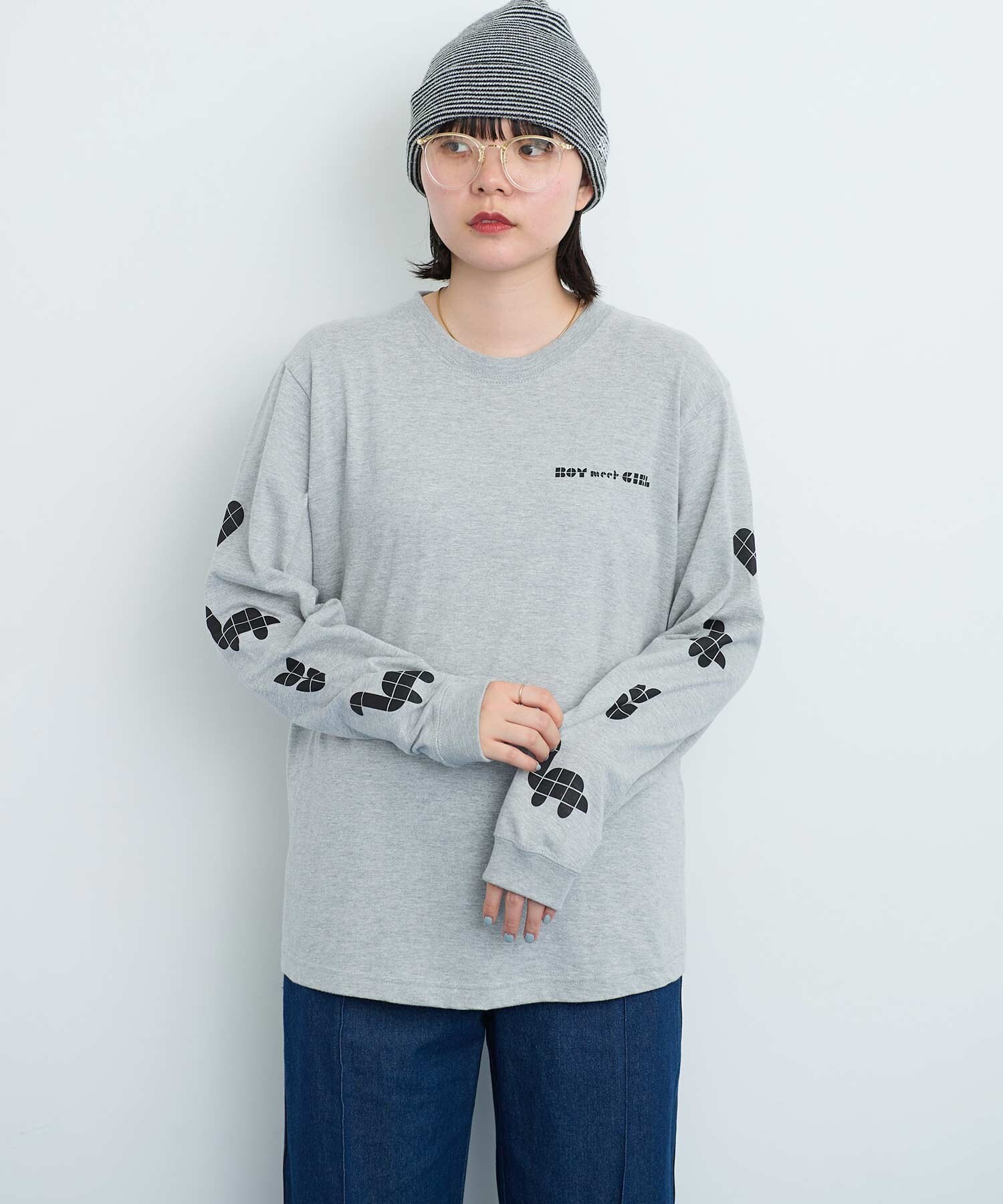 AMBIDEX Store 〇Favorite Motif ロンT (F グレー): l'atelier