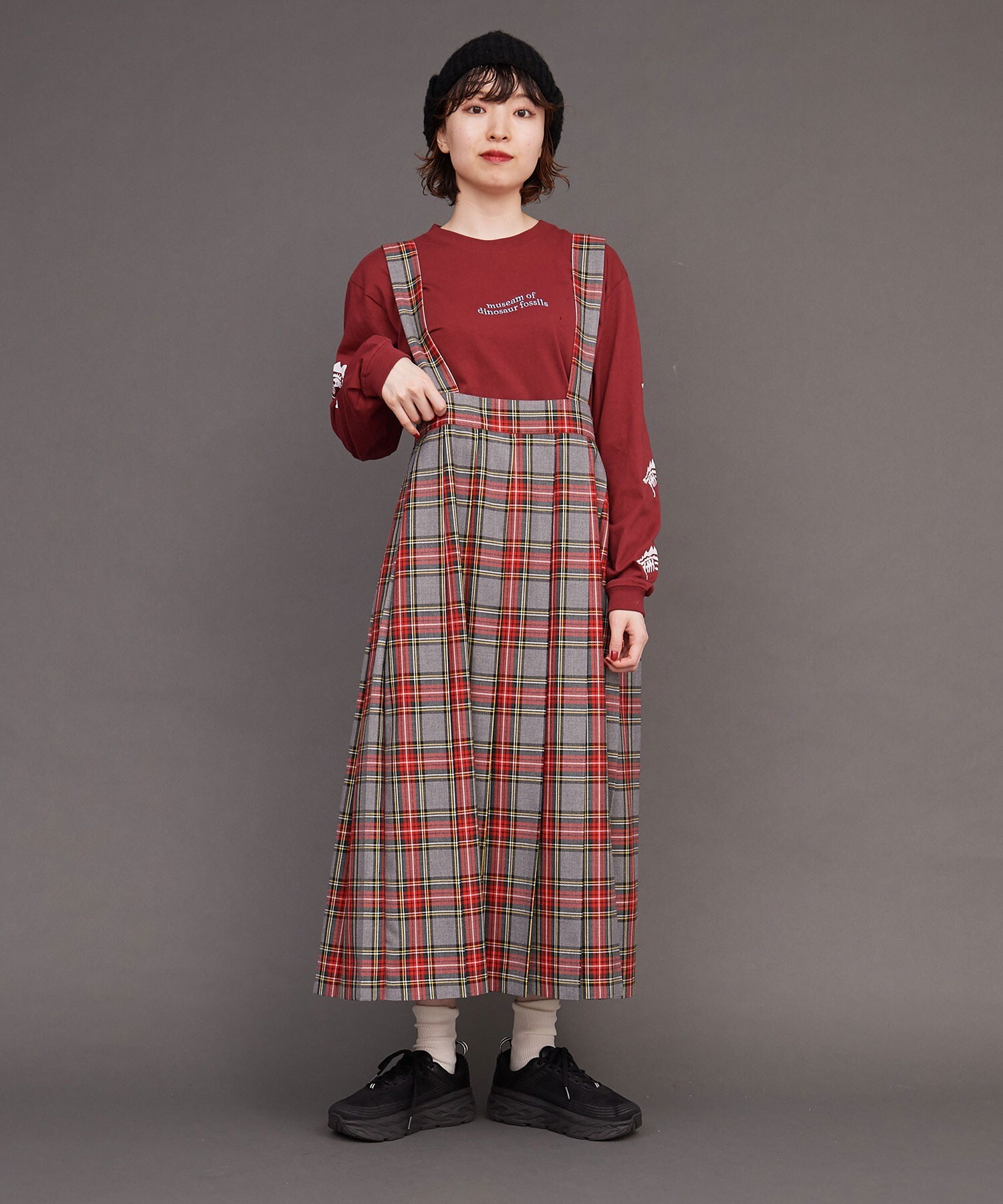 AMBIDEX Store ○TARTAN CHECK ojo pleats Skirt(F グレー): l'atelier