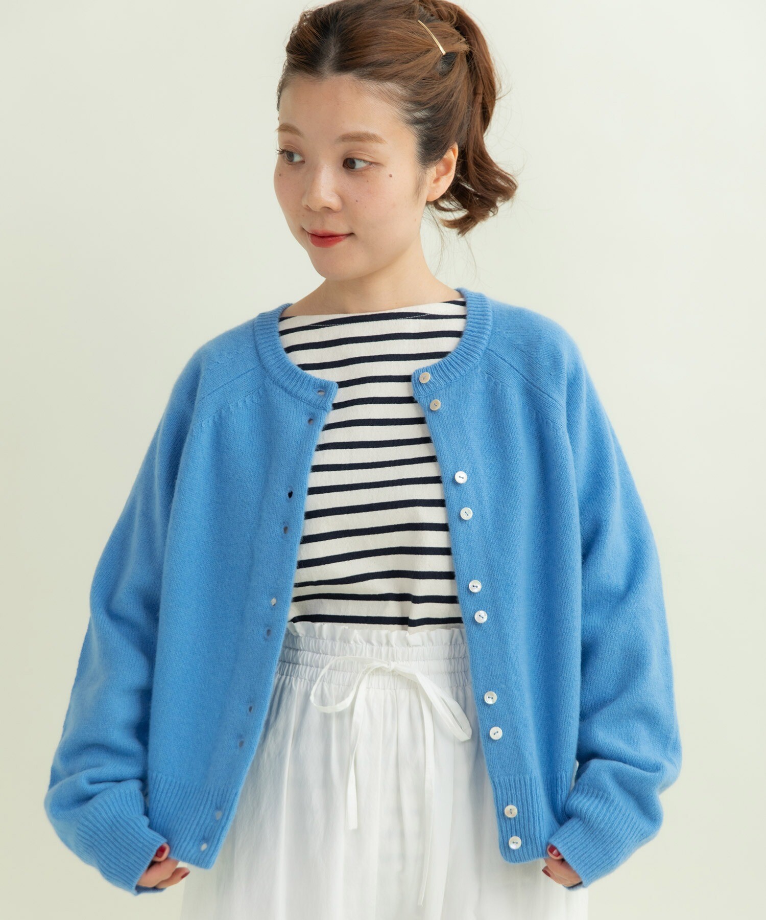 AMBIDEX Store ○2/15ラムウール 2つ釦カーディガン(F コン): CHILD WOMAN