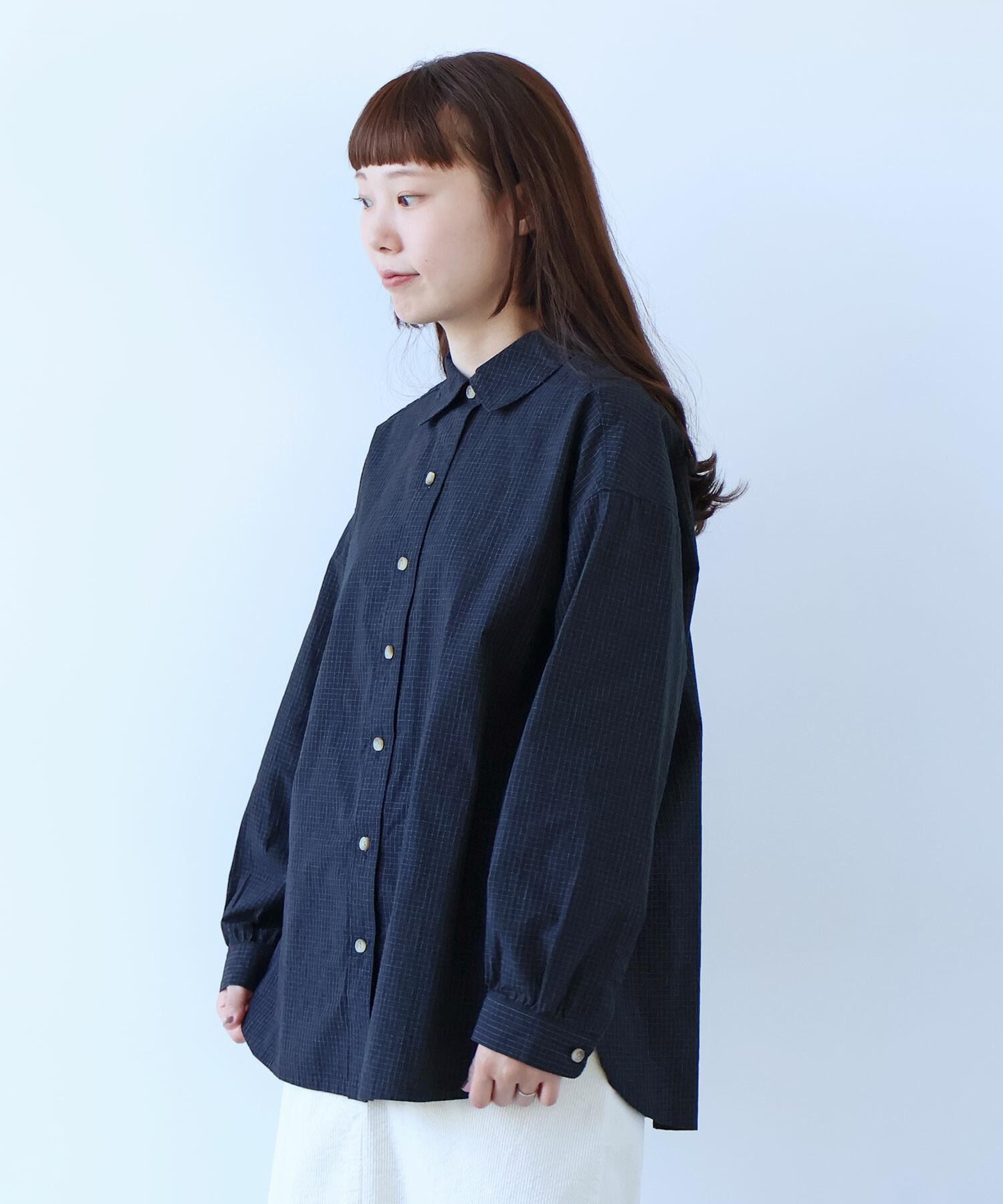 AMBIDEX Store △〇 ナチュラルリップルボイル シャツ(F シロ): bulle de savon