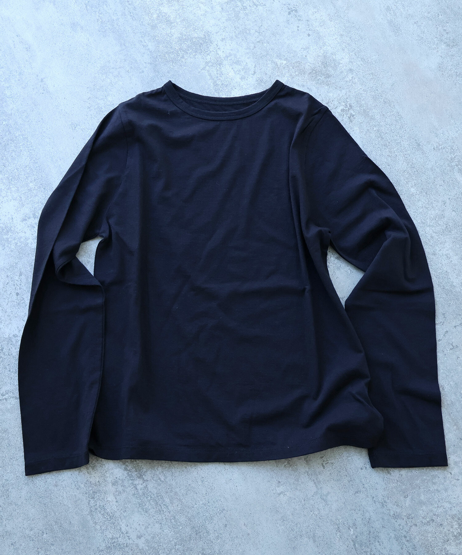 AMBIDEX Store コットン / ウール basic Tシャツ(F ブルーグレー