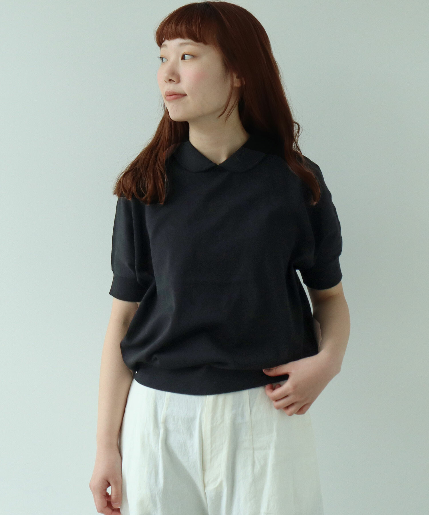AMBIDEX Store 〇 COOL POTTER 丸襟プルオーバー(F アイボリー