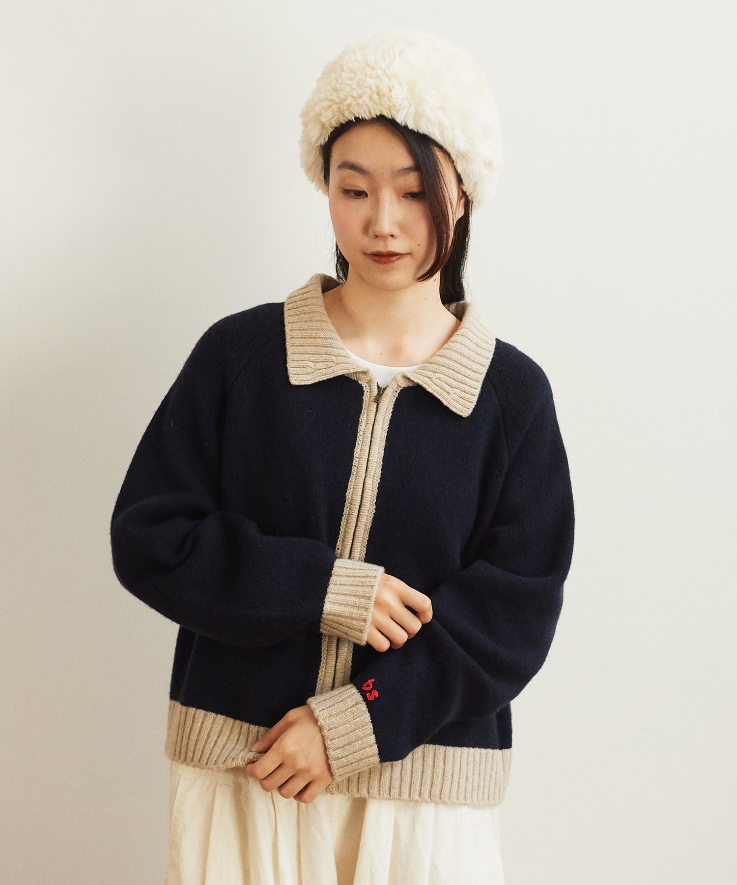 AMBIDEX Store ○NEW ENGLAND Knit ブルゾン(F コン): bulle de savon