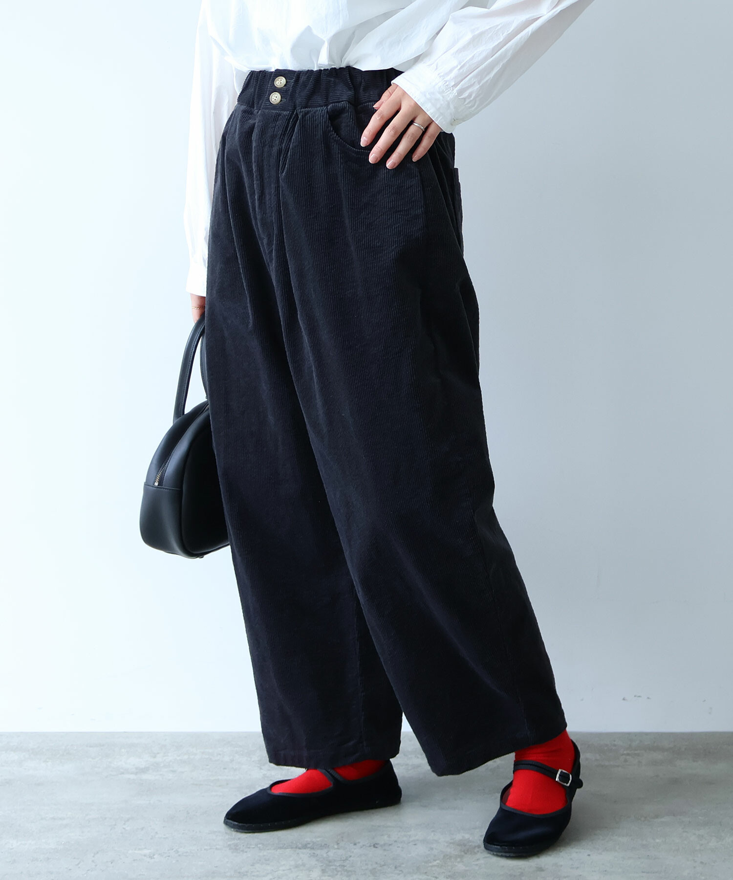 AMBIDEX Store ○ 11W サッカーコーデュロイ パンツ(F カーキ): bulle