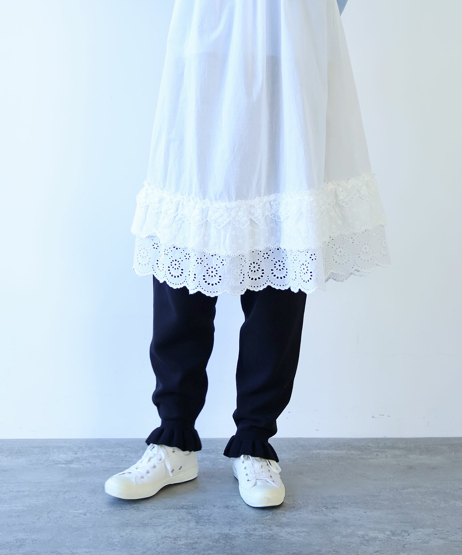 AMBIDEX Store 〇 puri puri ニットパンツ(F クロ): bulle de savon