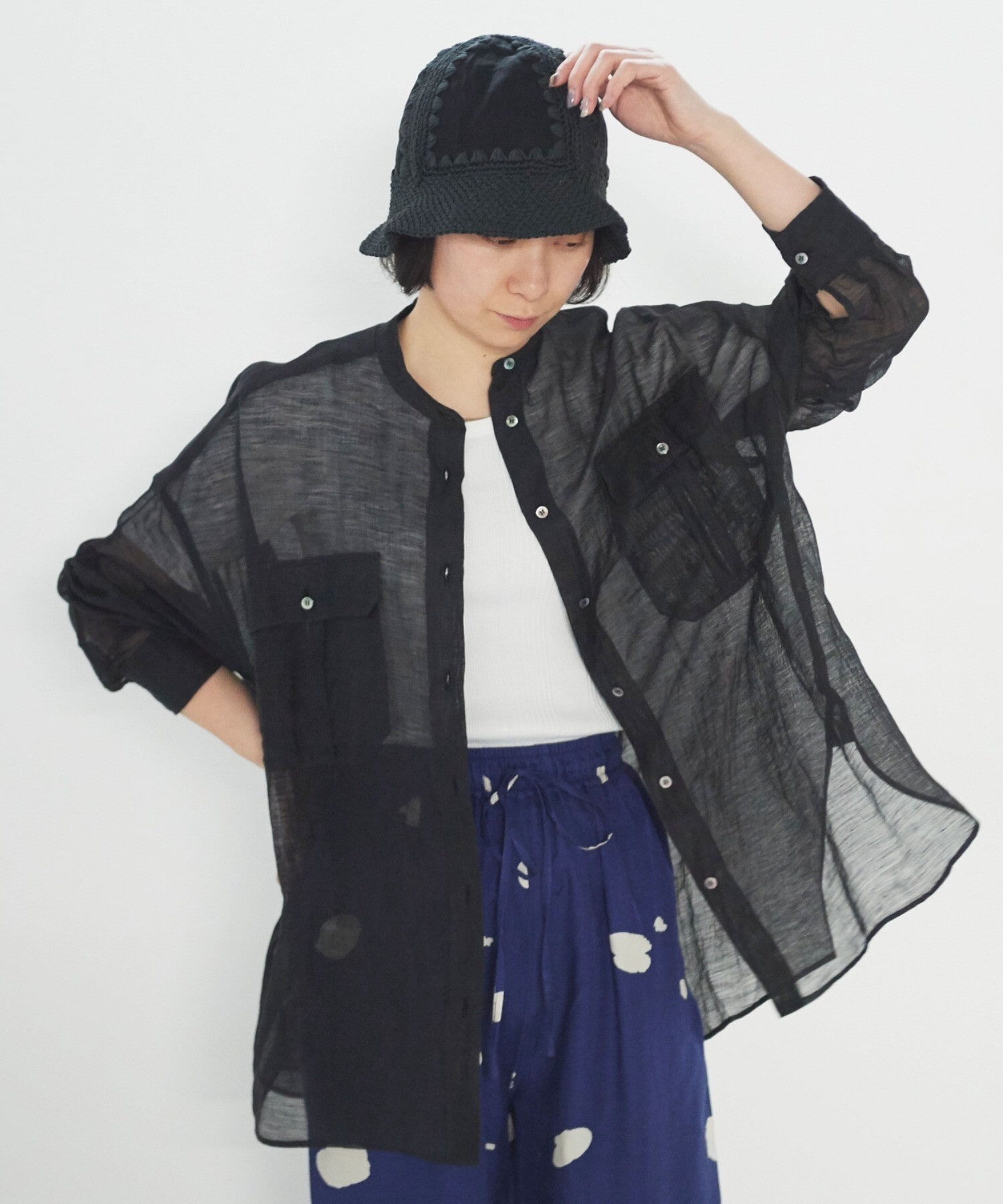 AMBIDEX Store ○カールマイヤーワイドシャツ(F カーキ): yuni