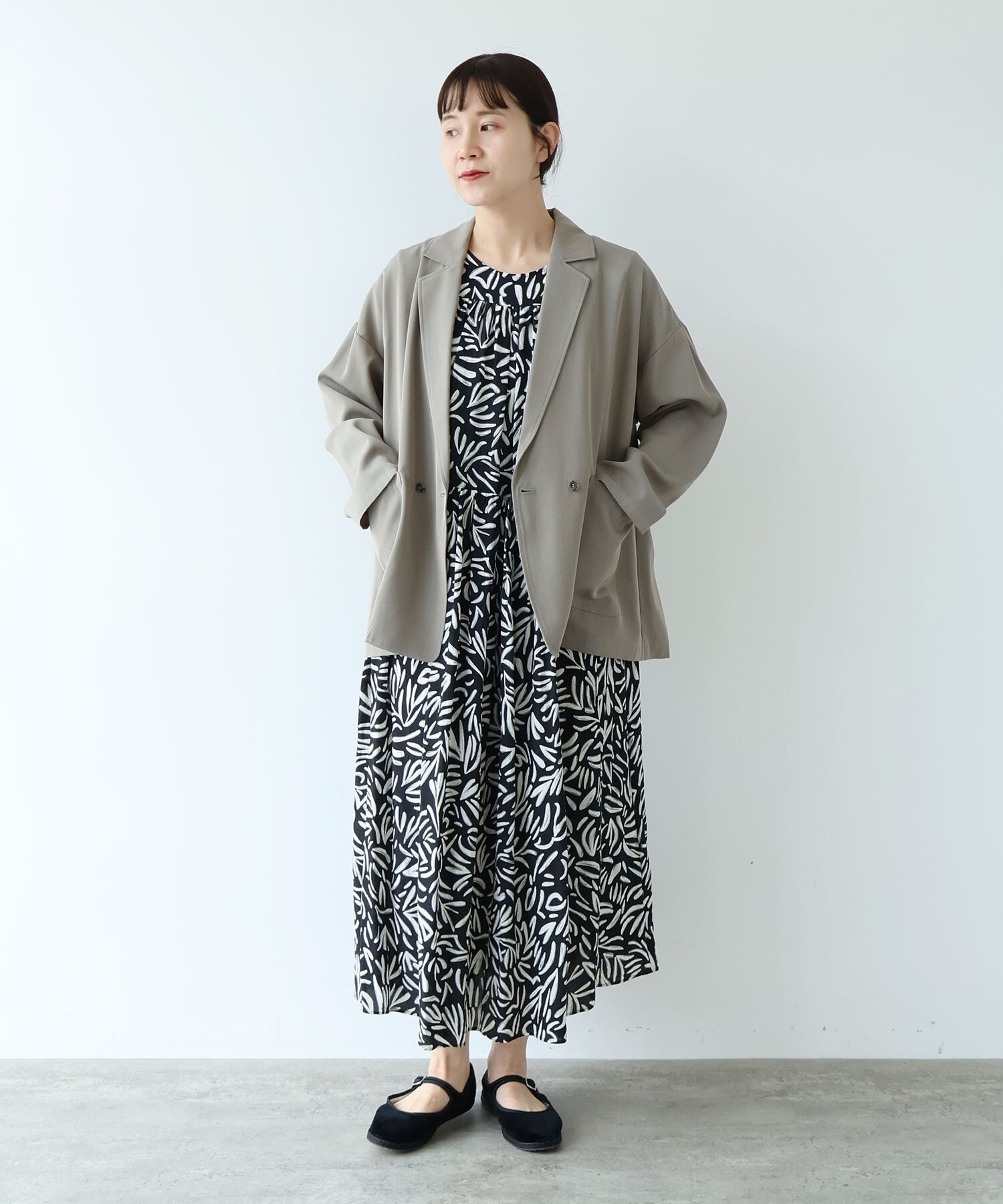 AMBIDEX Store Rayon/Cupra/cotton print tiered no sleeves