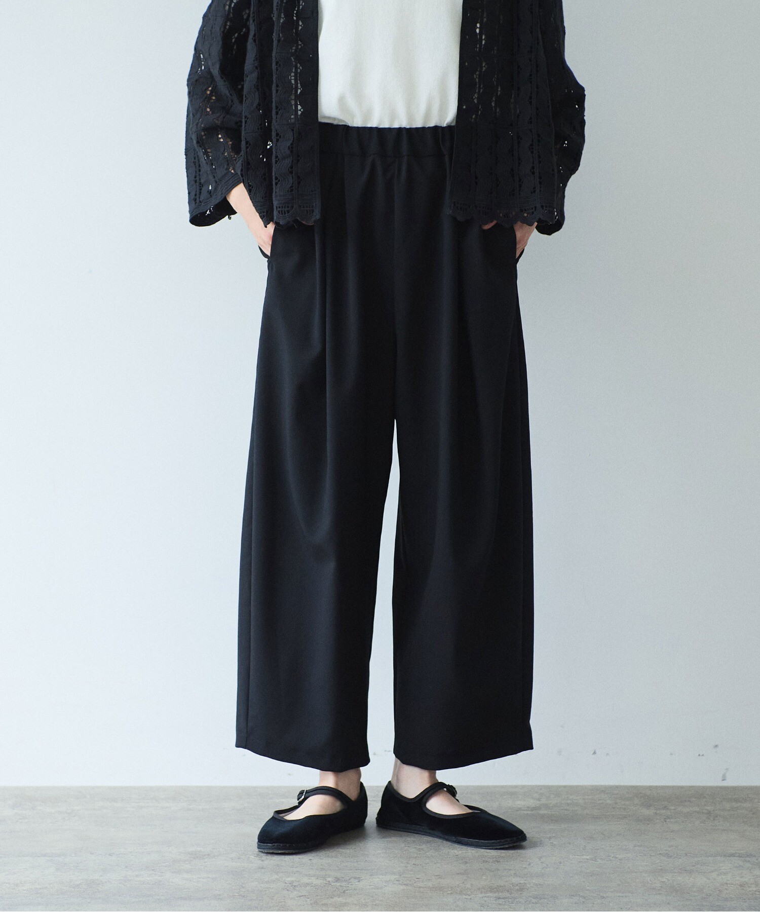 AMBIDEX Store washable summer wool gum tack パンツ(F パープル): yuni