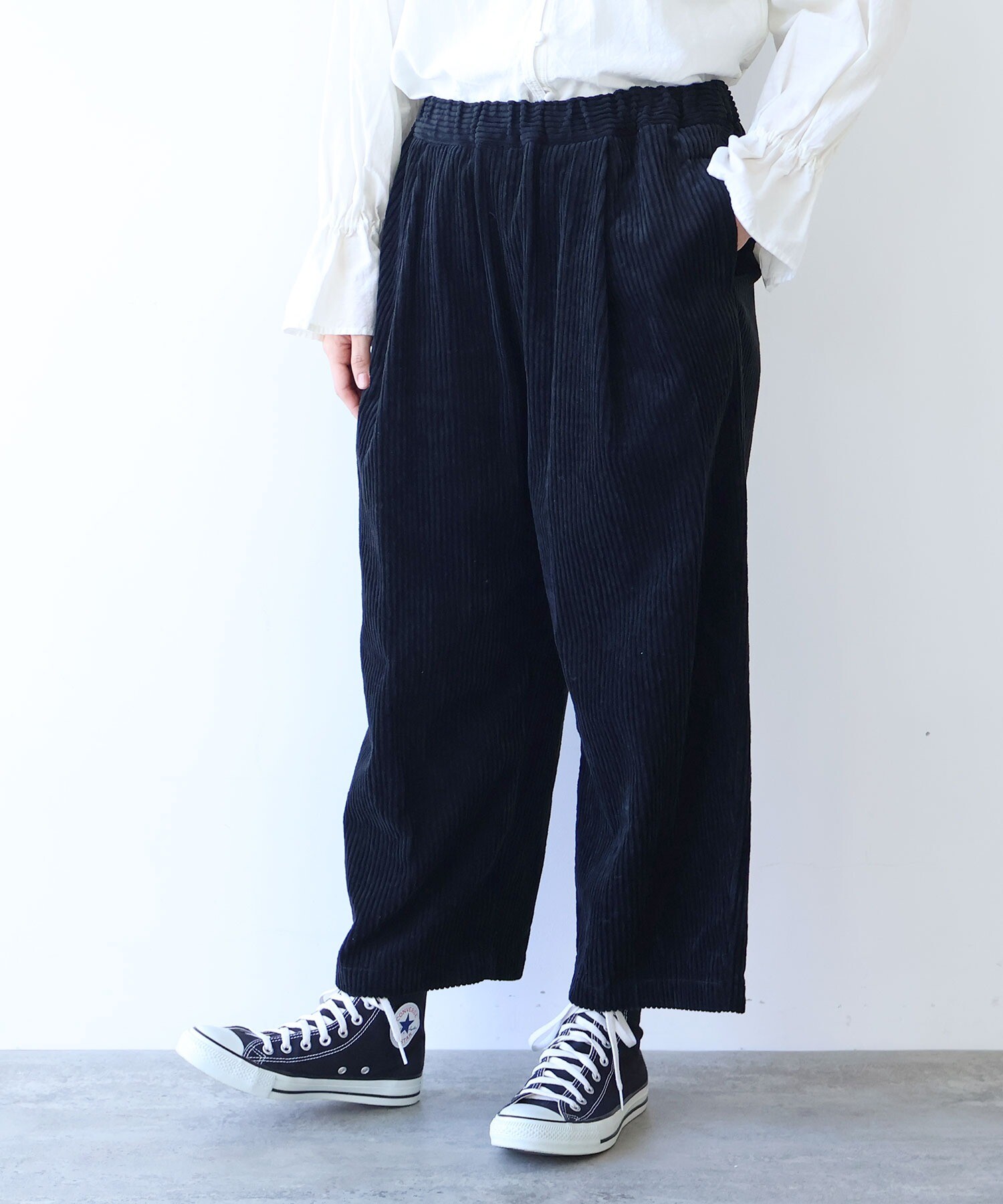 ディオーン エデューレ Dioon edule 20s AMBIDEX Store ○コットンコーデュロイ ゴムタックパンツ(F ピンク): yuni