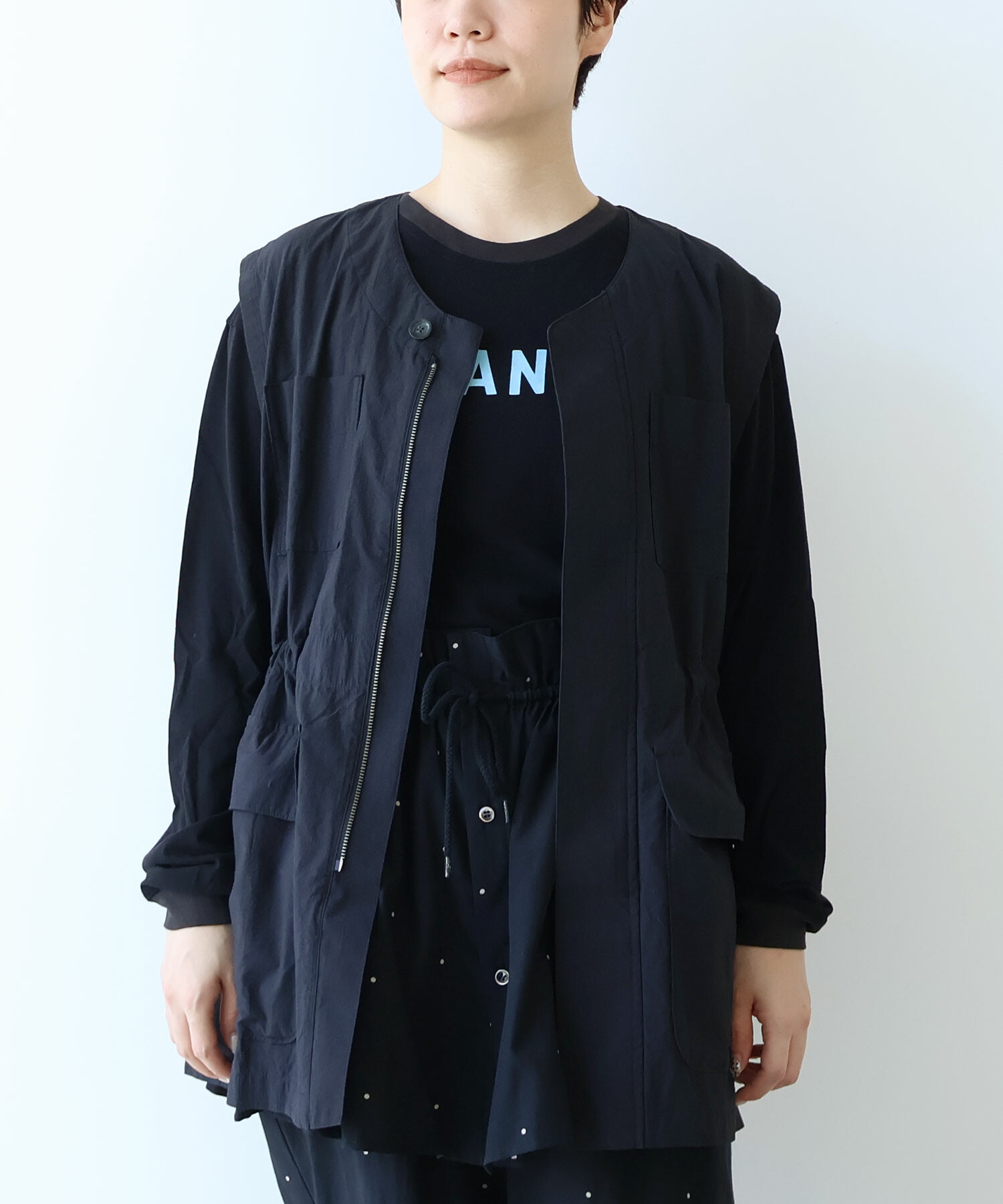 AMBIDEX Store ○ORGANIC LIP-STOP WORK ベスト(F OFF WHITE