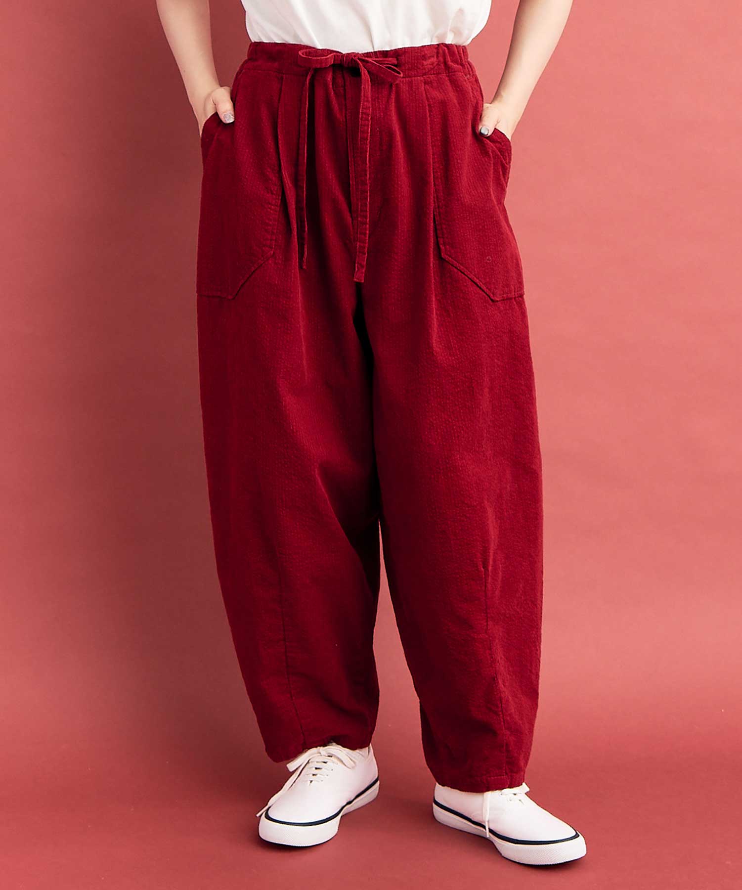 AMBIDEX Store ○VINTAGE RIPPLE CURVE パンツ(F RED): buoybuoy