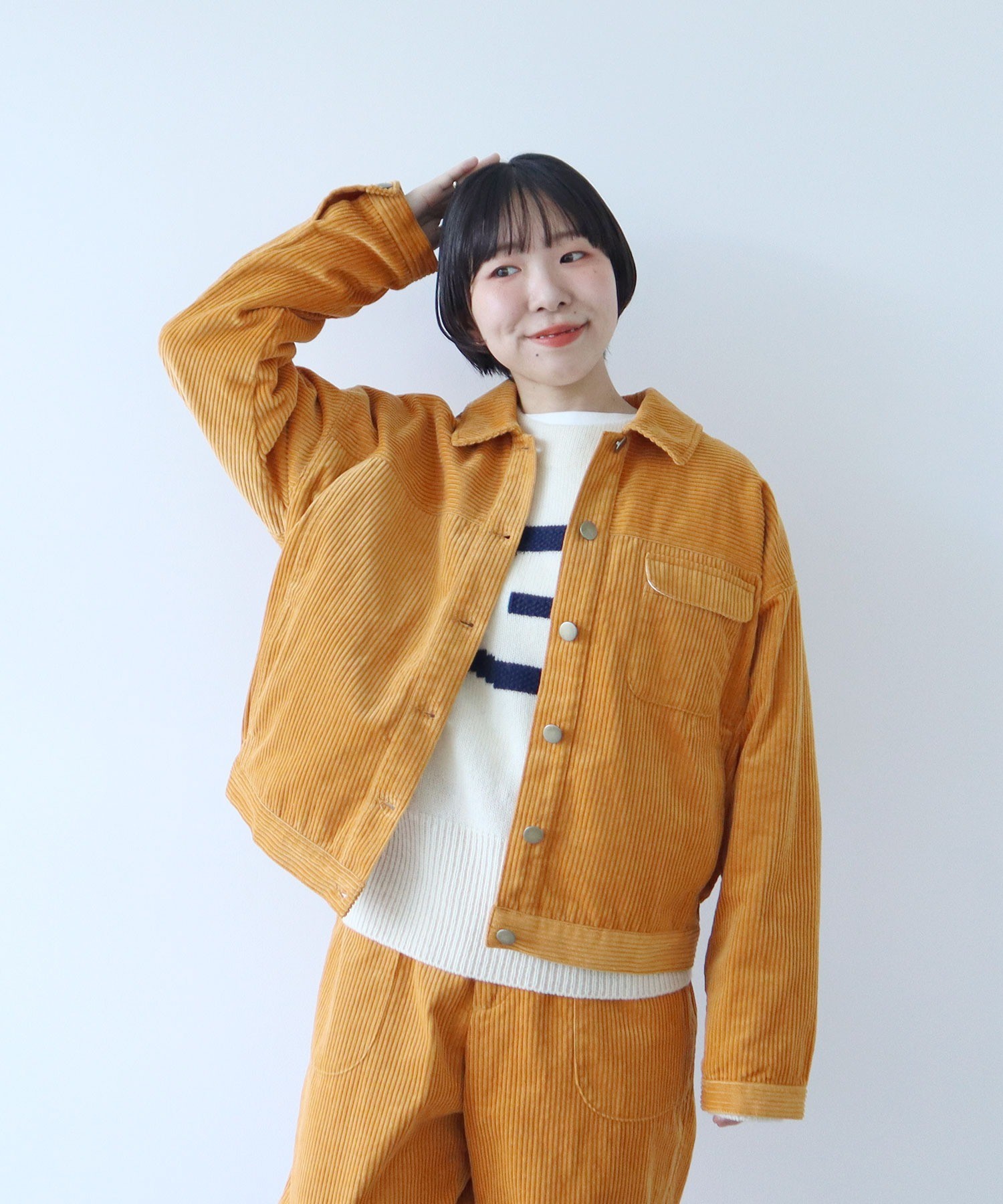 PAR ICIコーデュロイ 中綿ブルゾン ambidex 北欧暮らしの道具店 AMBIDEX Store ○○6Wコーデュロイ ブルゾン(F カーキ): PAR ICI