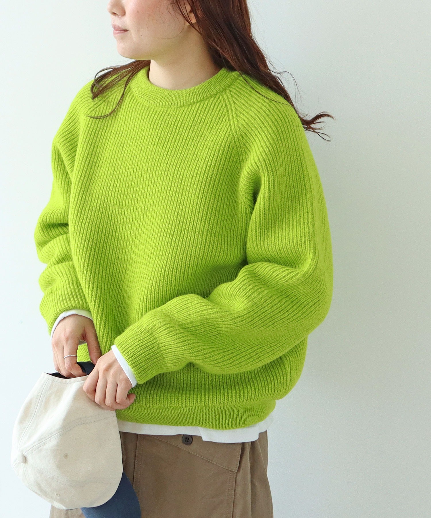 PAR ICI ニット ウール100% 貴重！派手☆手編み ネパール製