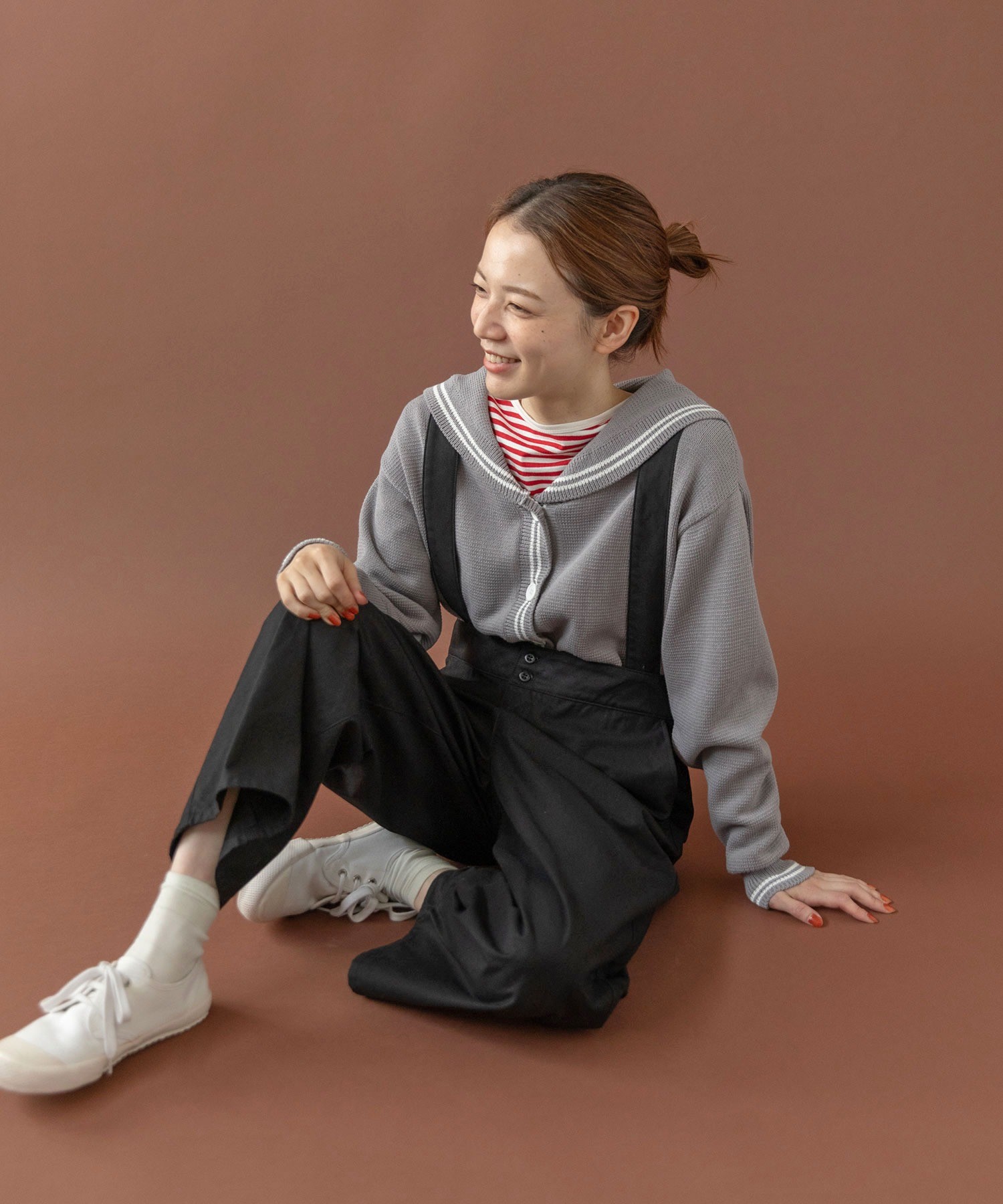 AMBIDEX Store ○オーガニックツイル 吊りパンツ(F クロ): PAR ICI