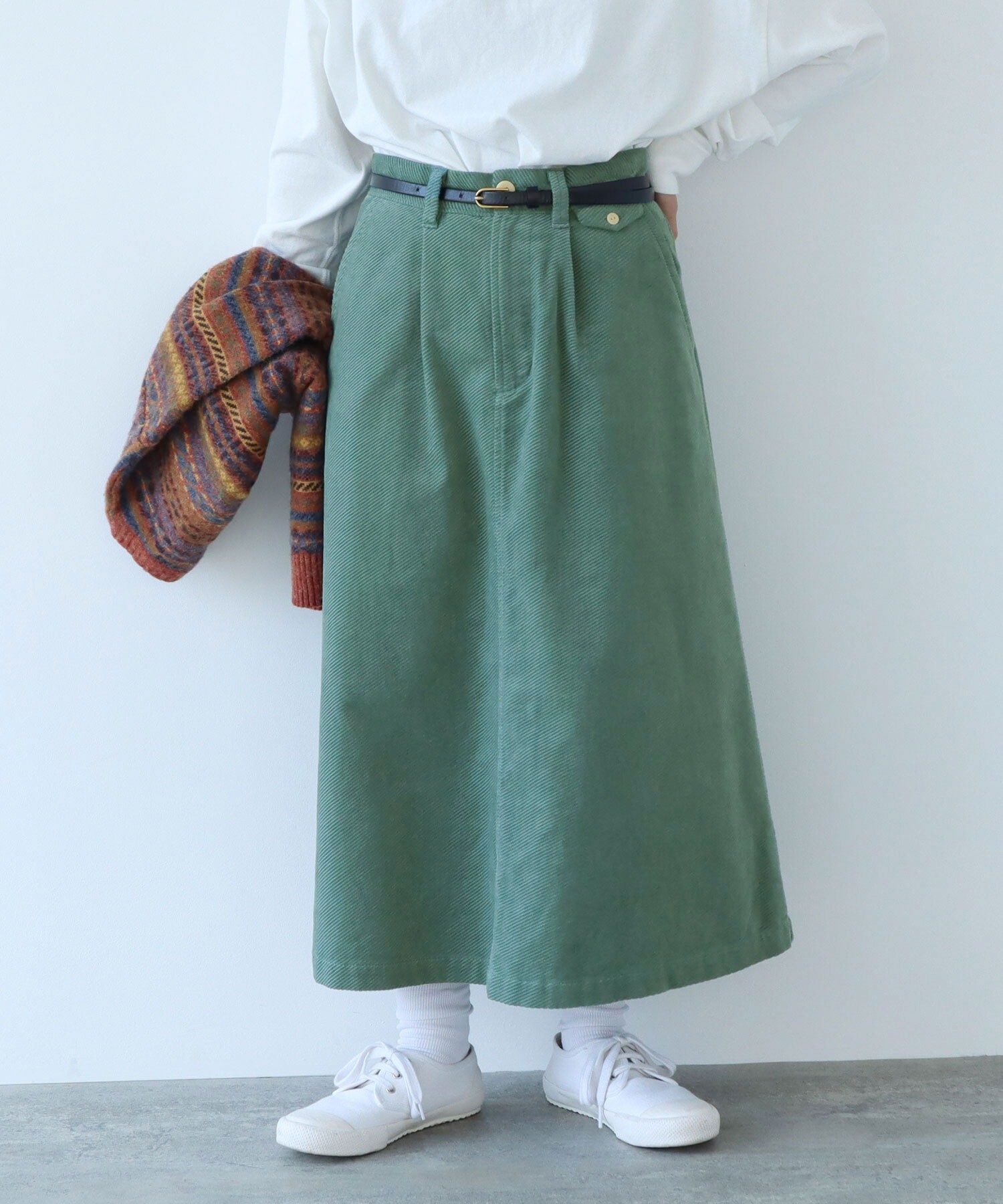 AMBIDEX Store 【予約販売】〇バイアスコール Aラインスカート