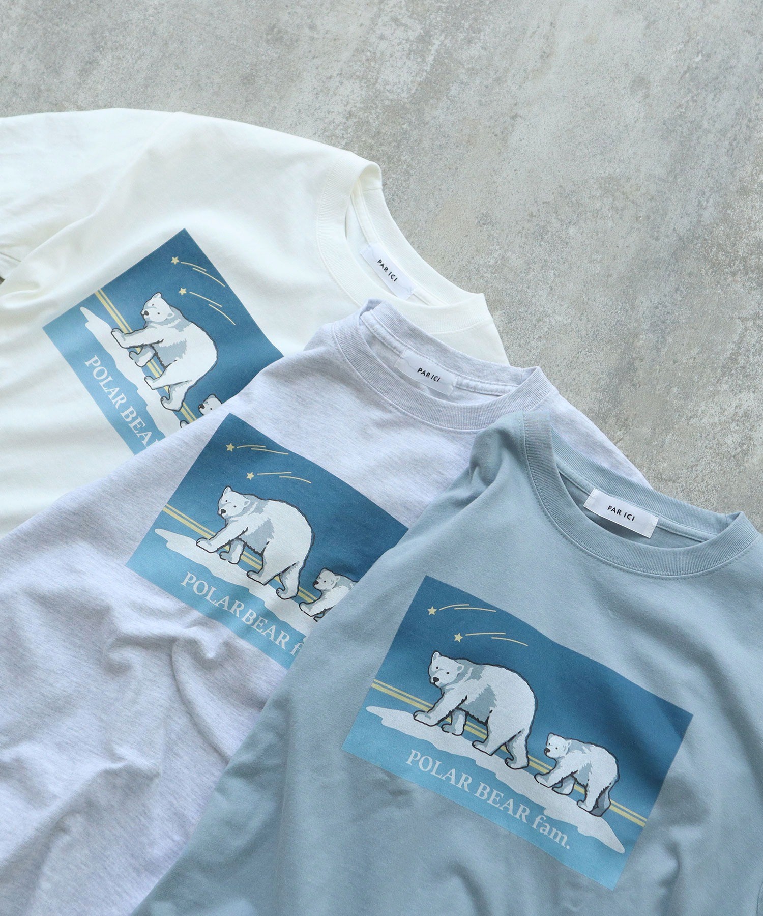 AMBIDEX Store 【予約販売】○【WEB限定】POLAR BEAR fam.Tシャツ(F