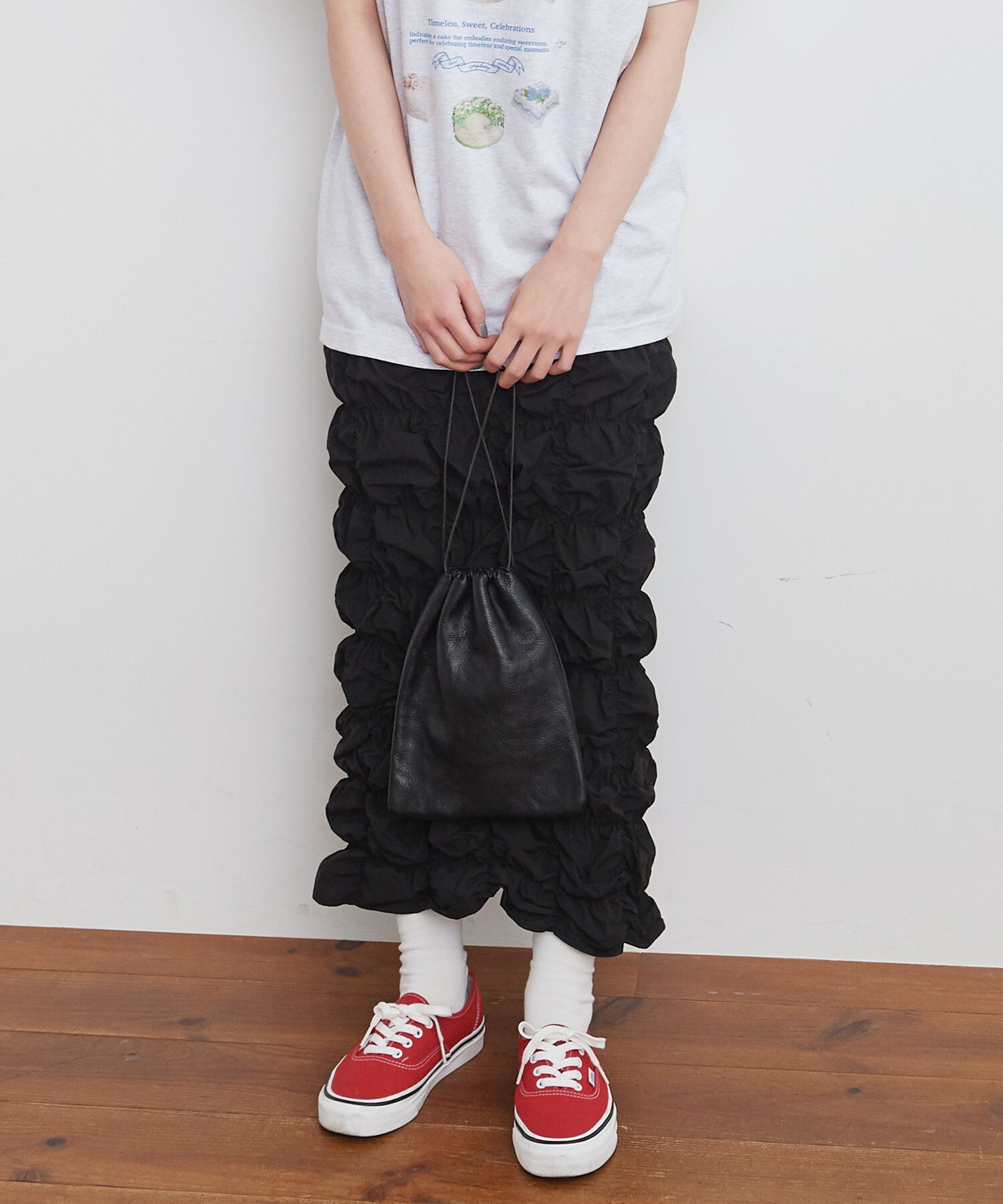 AMBIDEX Store ○uneven skirt(F アカ): l'atelier du savon