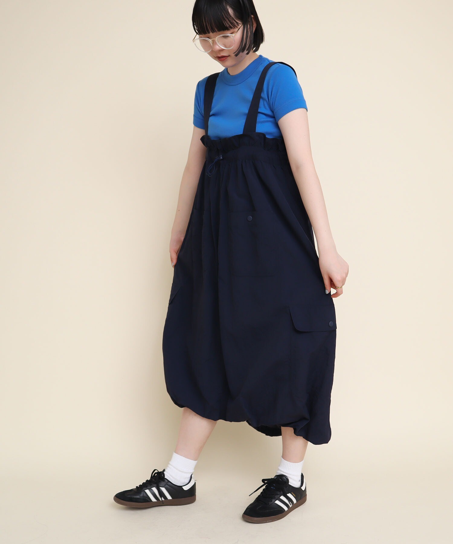 AMBIDEX Store ○NYLON pocket jumper Skirt(F ベージュ): l'atelier 