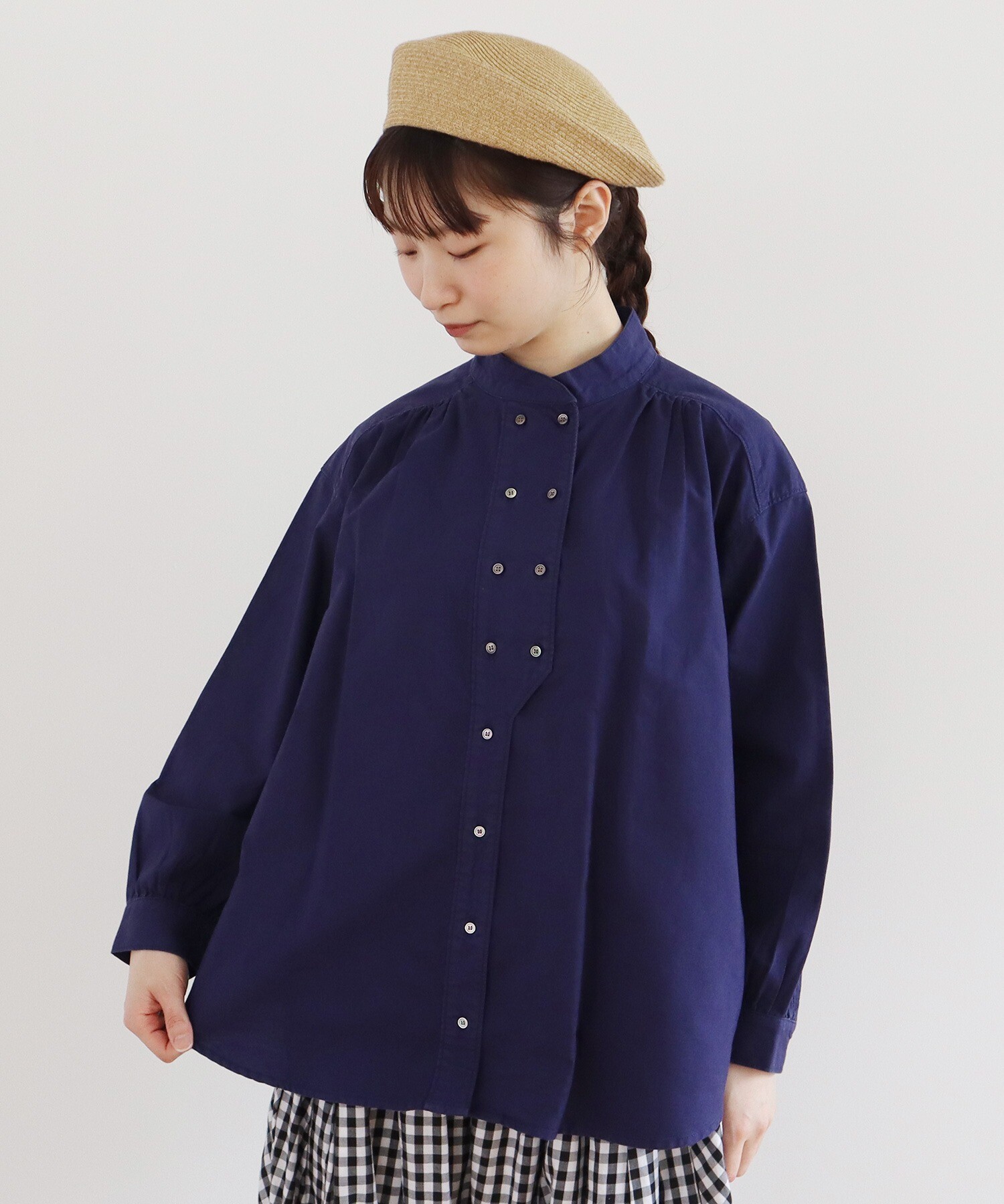 AMBIDEX Store 製品染め オックス コックブラウス(F シロ): bulle de savon