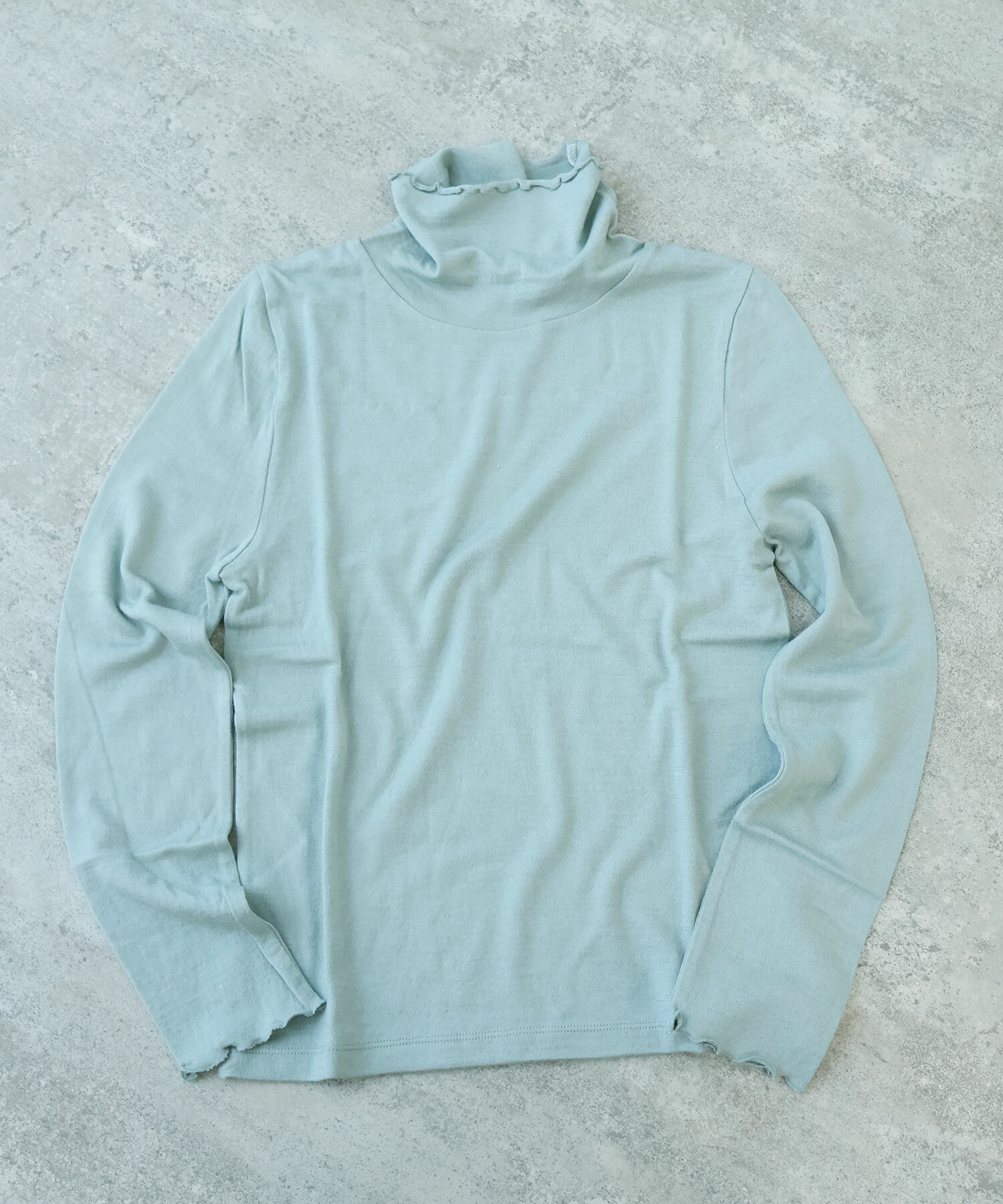 AMBIDEX Store ウール / シルク 製品染め タートルプルオーバー(F