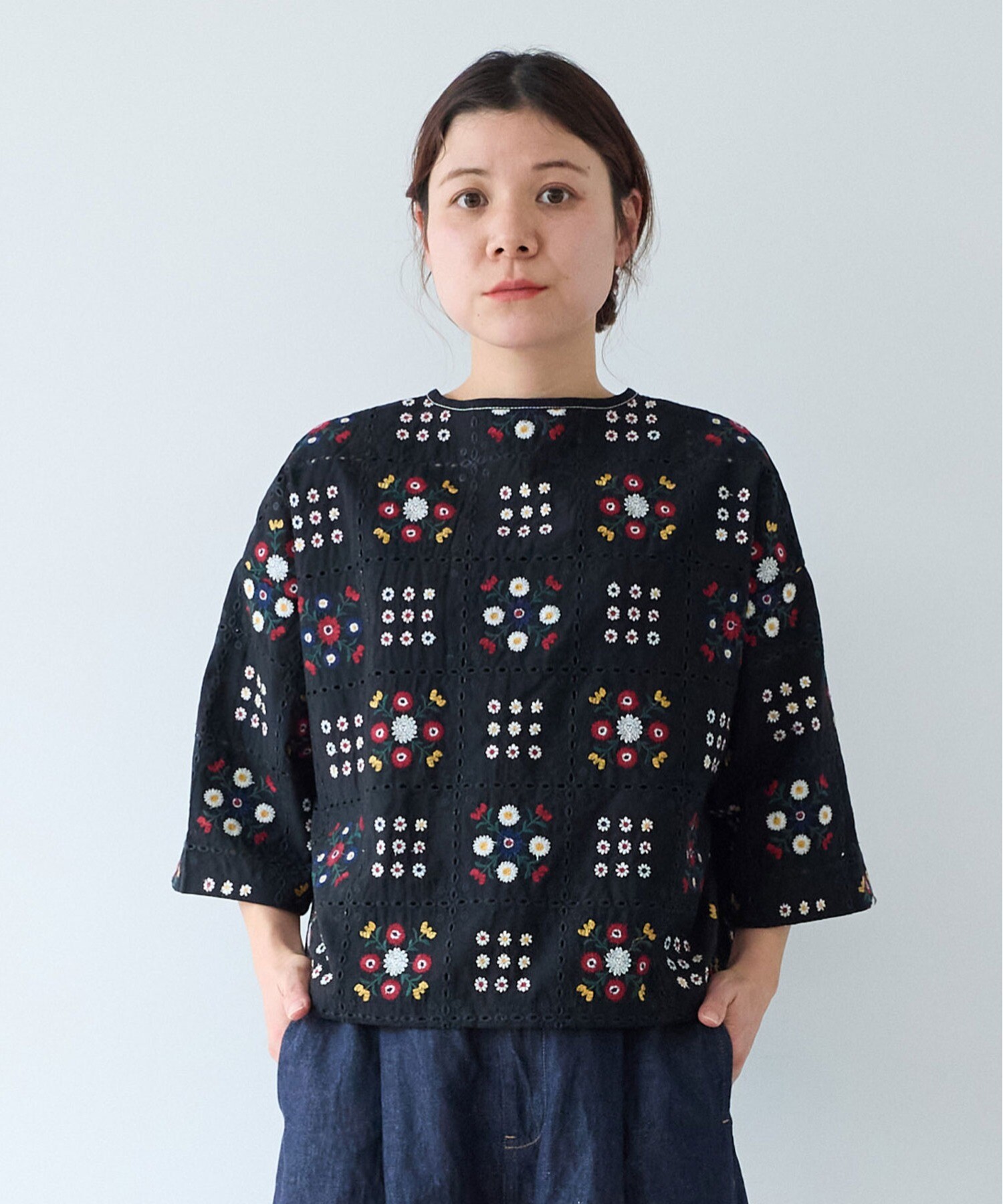 HARUMI HIYAMA 刺繍　ブラウス HARUMI HIYAMA 刺繍 ブラウス