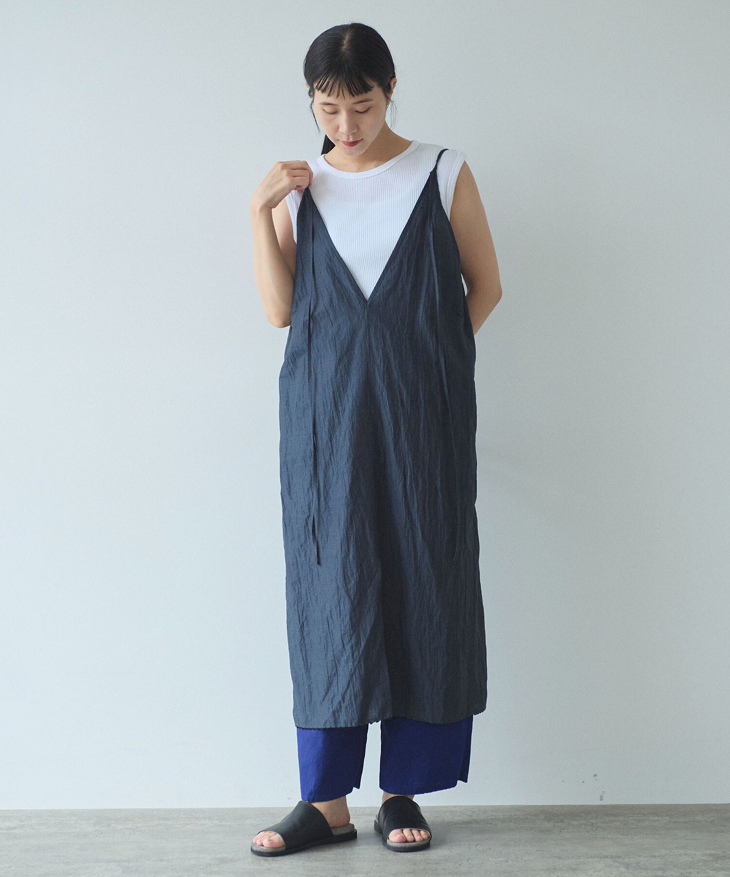 AMBIDEX Store ○washer petti ワンピース(F サックス): yuni