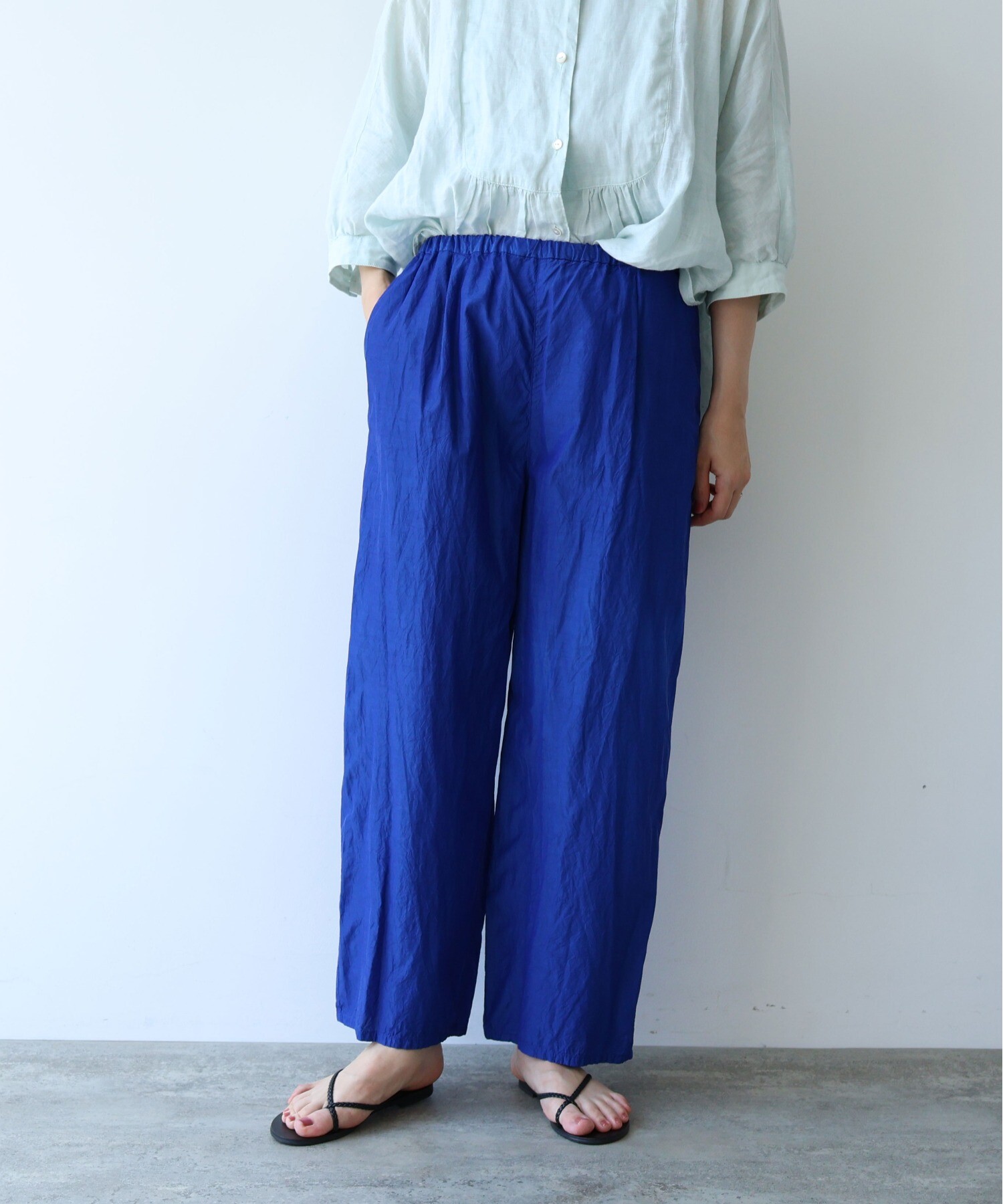 yuni コットンキュプラパンツ yuni（ユニ ）の「《2021 early autumn 》コットン/キュプラ