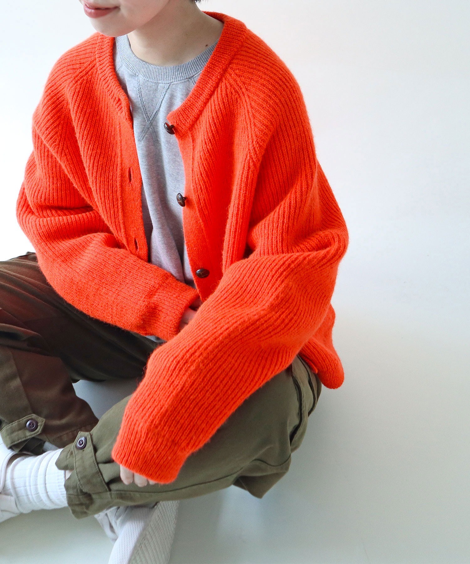 AMBIDEX Store ○【30周年特別アイテム】BRITISH WOOL 片畦ニット