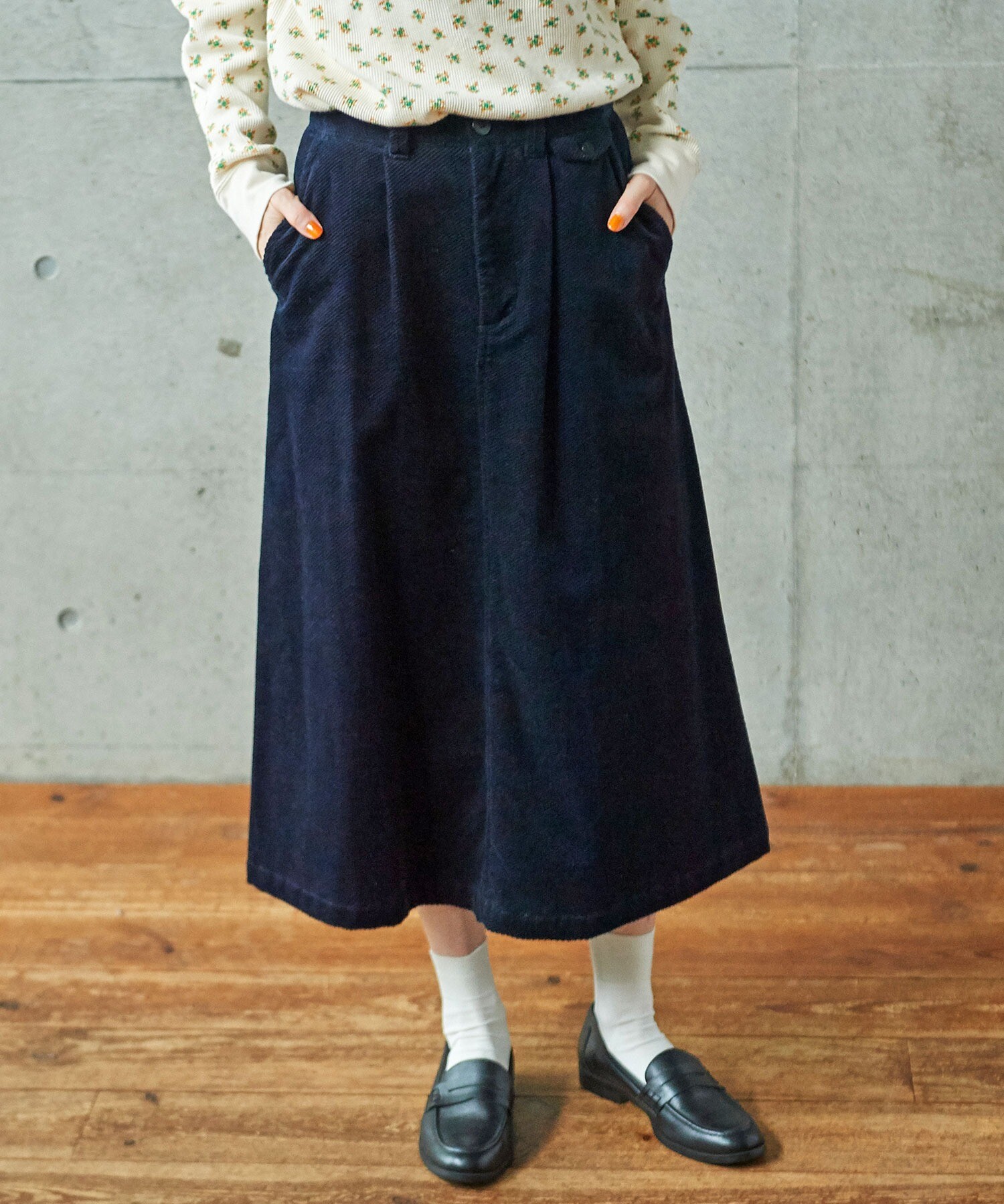 AMBIDEX Store 【予約販売】〇バイアスコール Aラインスカート
