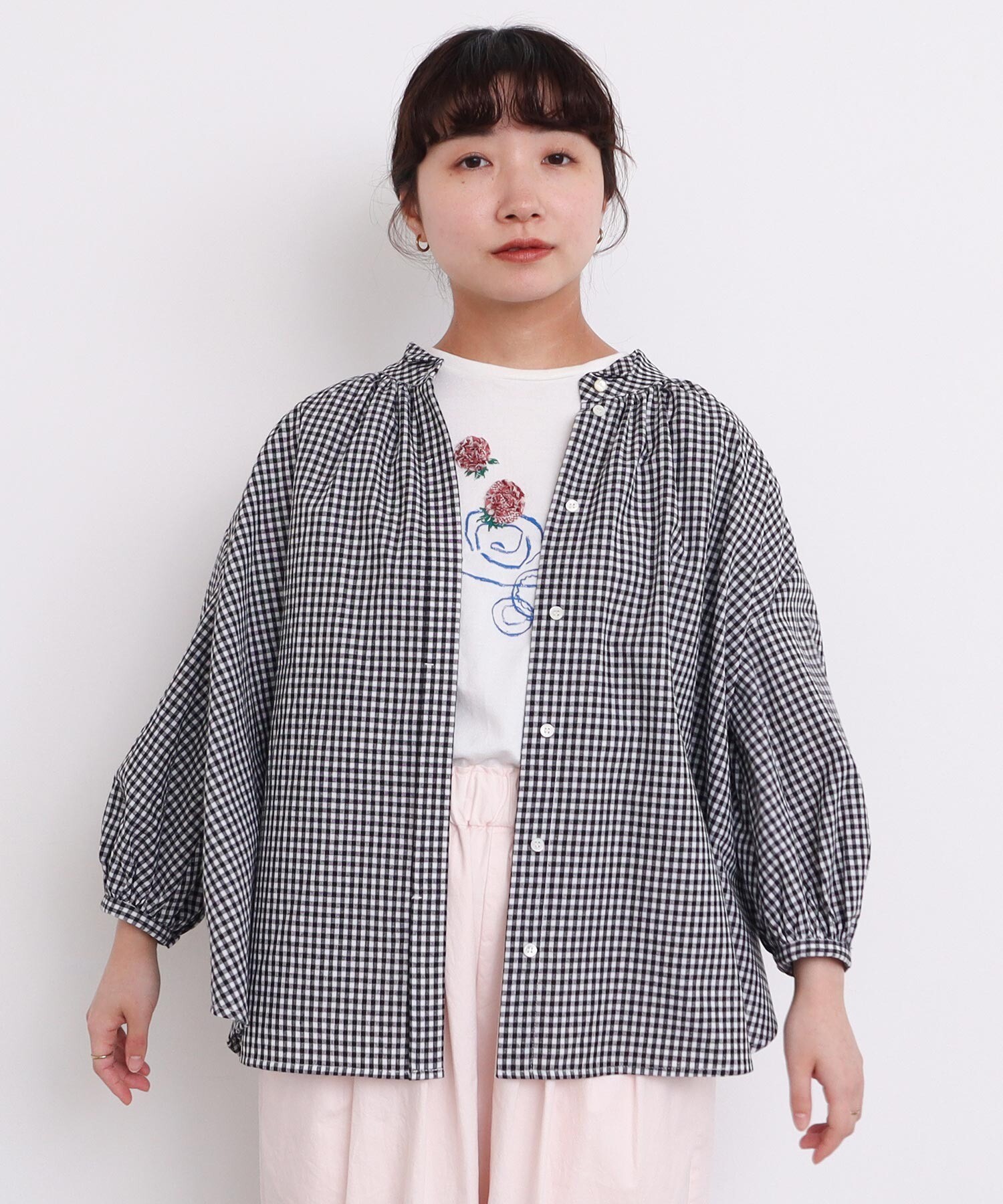 楽天市場】リネン 花柄 ブラウス【一目惚れ水彩花リネンブラウス