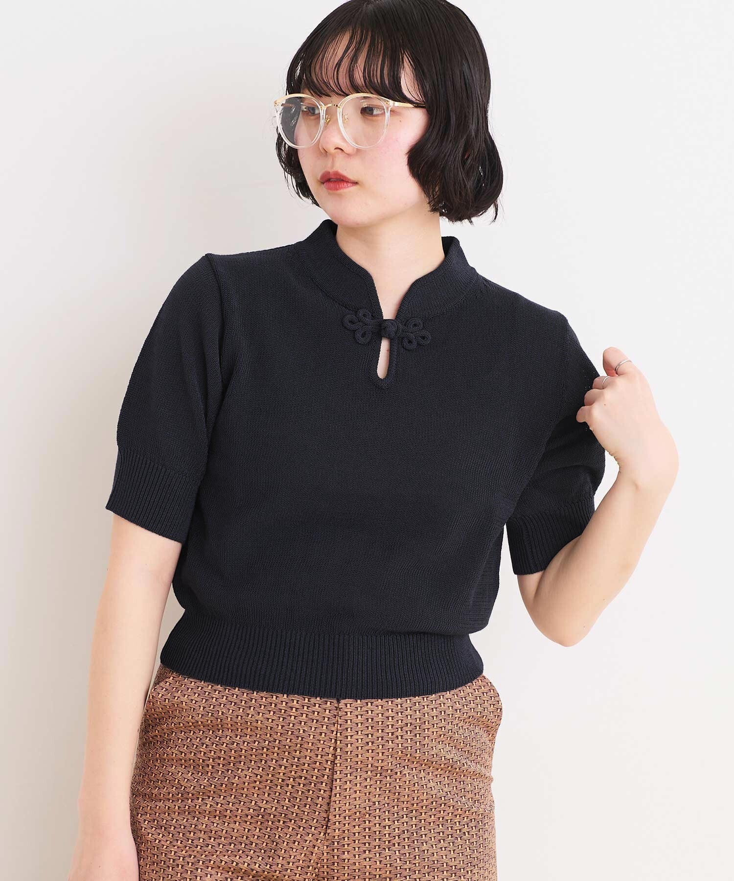 AMBIDEX Store 【予約販売】〇COTTON NYLON 華釦 半袖プル