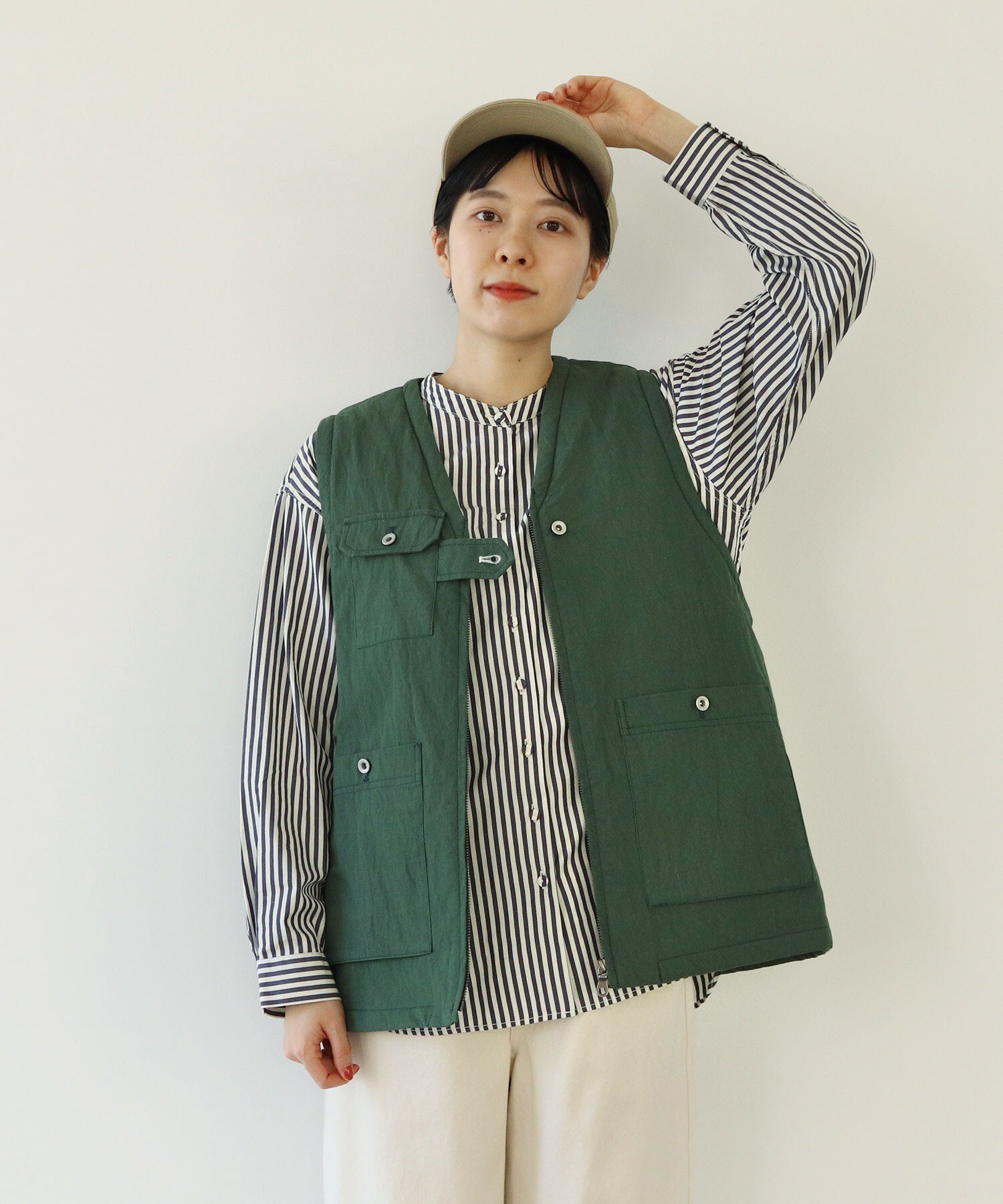 AMBIDEX Store △〇コットンナイロンウェザー EDODAKIオーバーベスト(F
