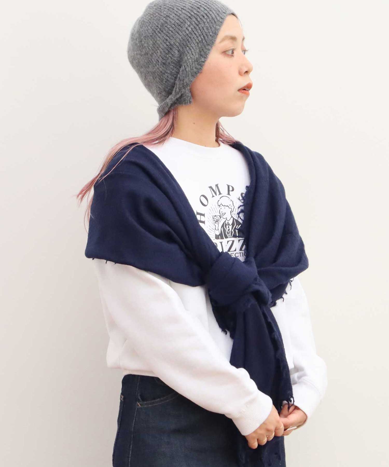 AMBIDEX Store WOOL ストール(F ピンク): Dot and Stripes CHILD WOMAN