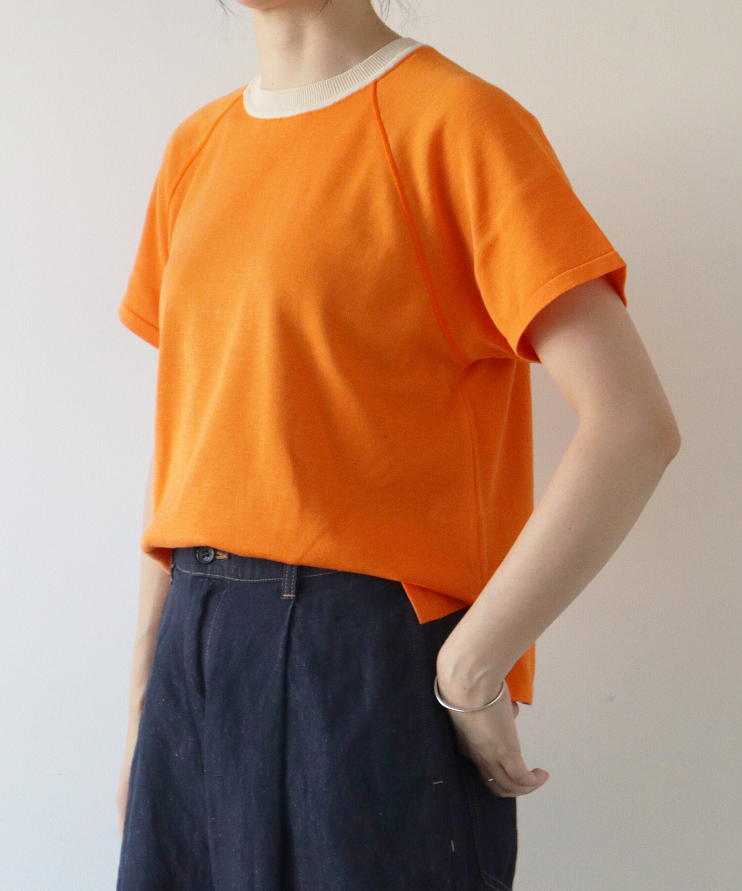 ラクーン AMBIDEX Store ラグランニットTシャツ(F マルチ99): FLAT-cic-HATENA