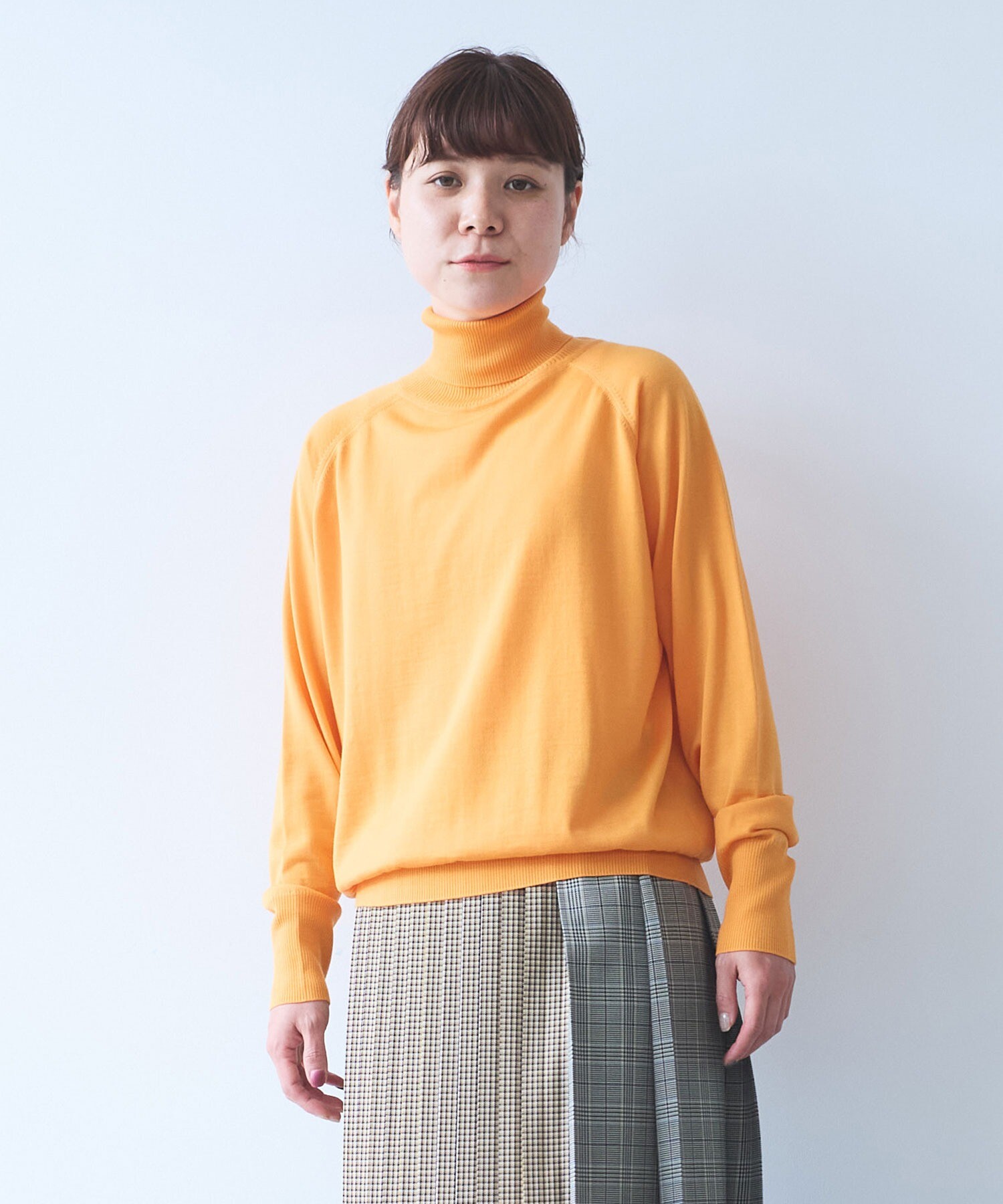 AMBIDEX Store △FF30 タートルネックプルオーバー(F イエロー): yuni