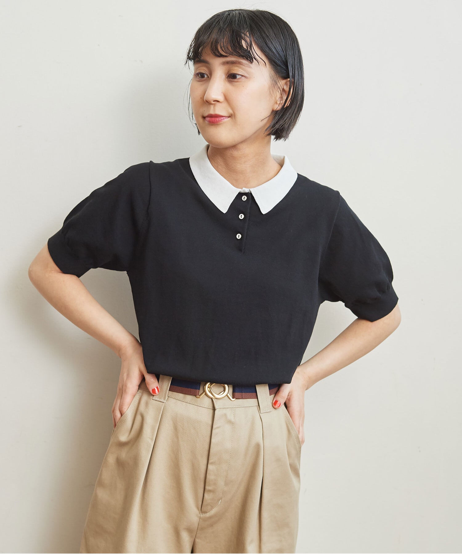 流行に 2021AW CHILD WOMAN ICE COTTON ニットポロ ad-naturam.fr