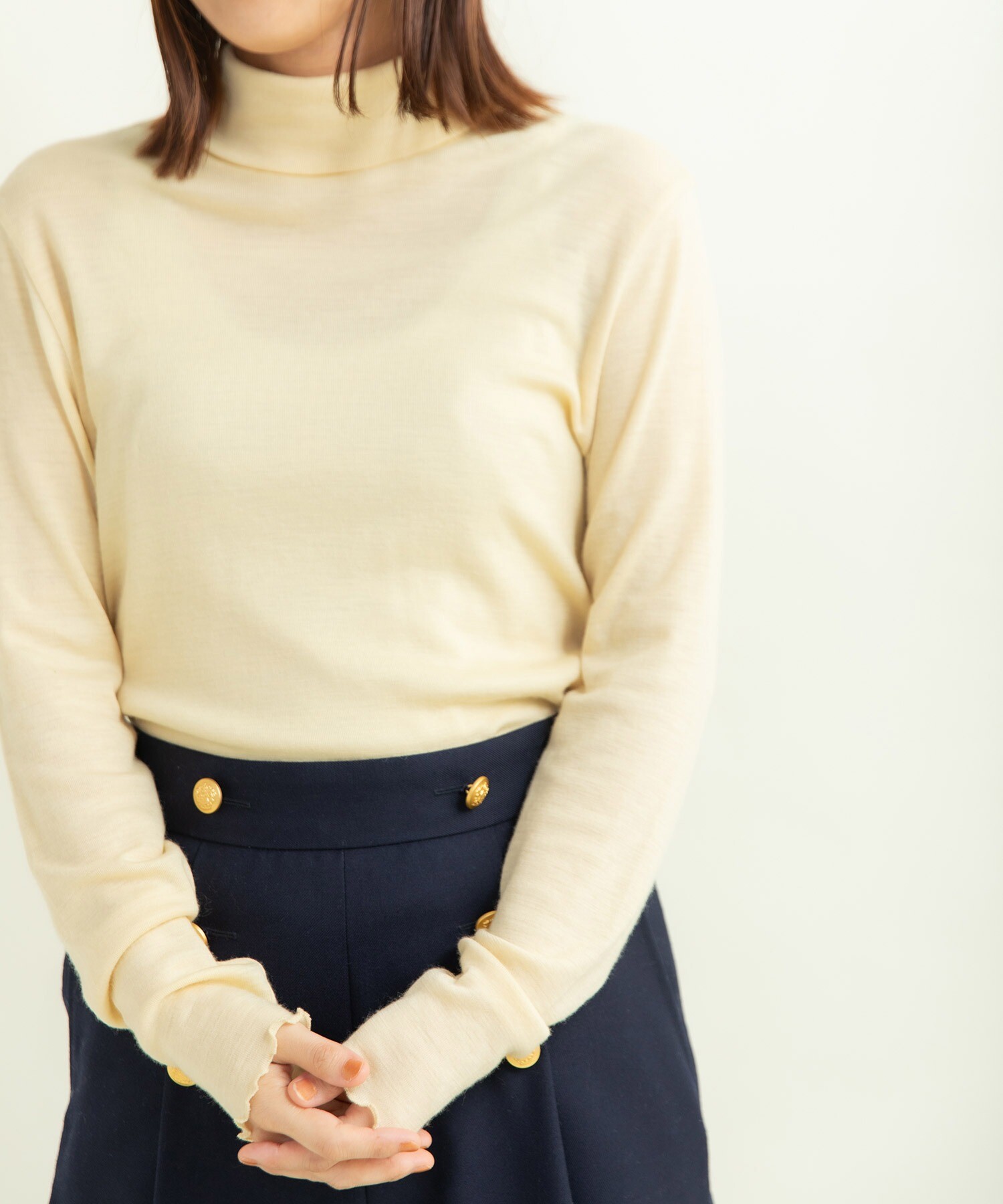 AMBIDEX Store ○WOOLフライス タートル(F キナリ): CHILD WOMAN