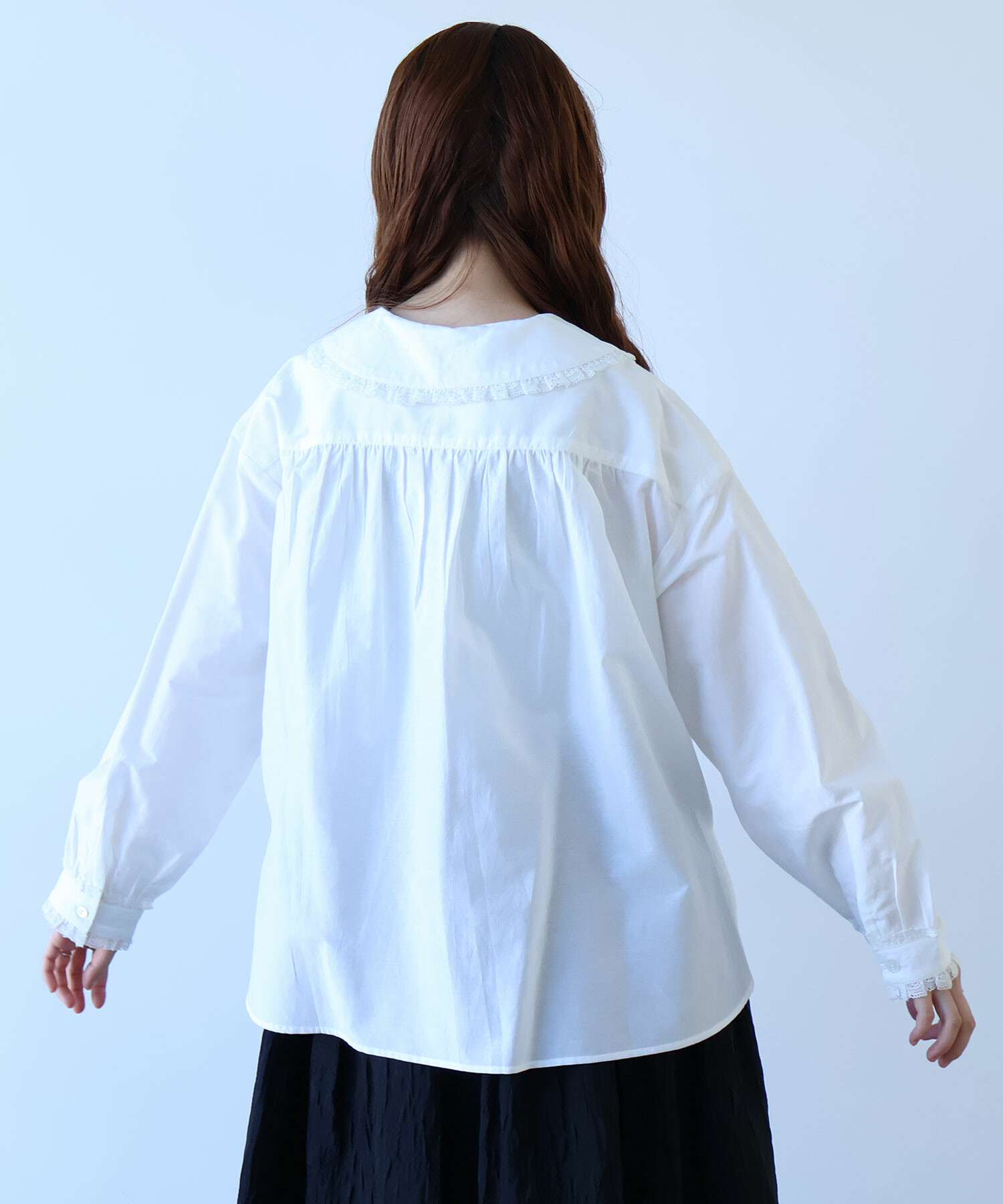 AMBIDEX Store 【予約販売】〇 コットン / シルク lace フリル襟