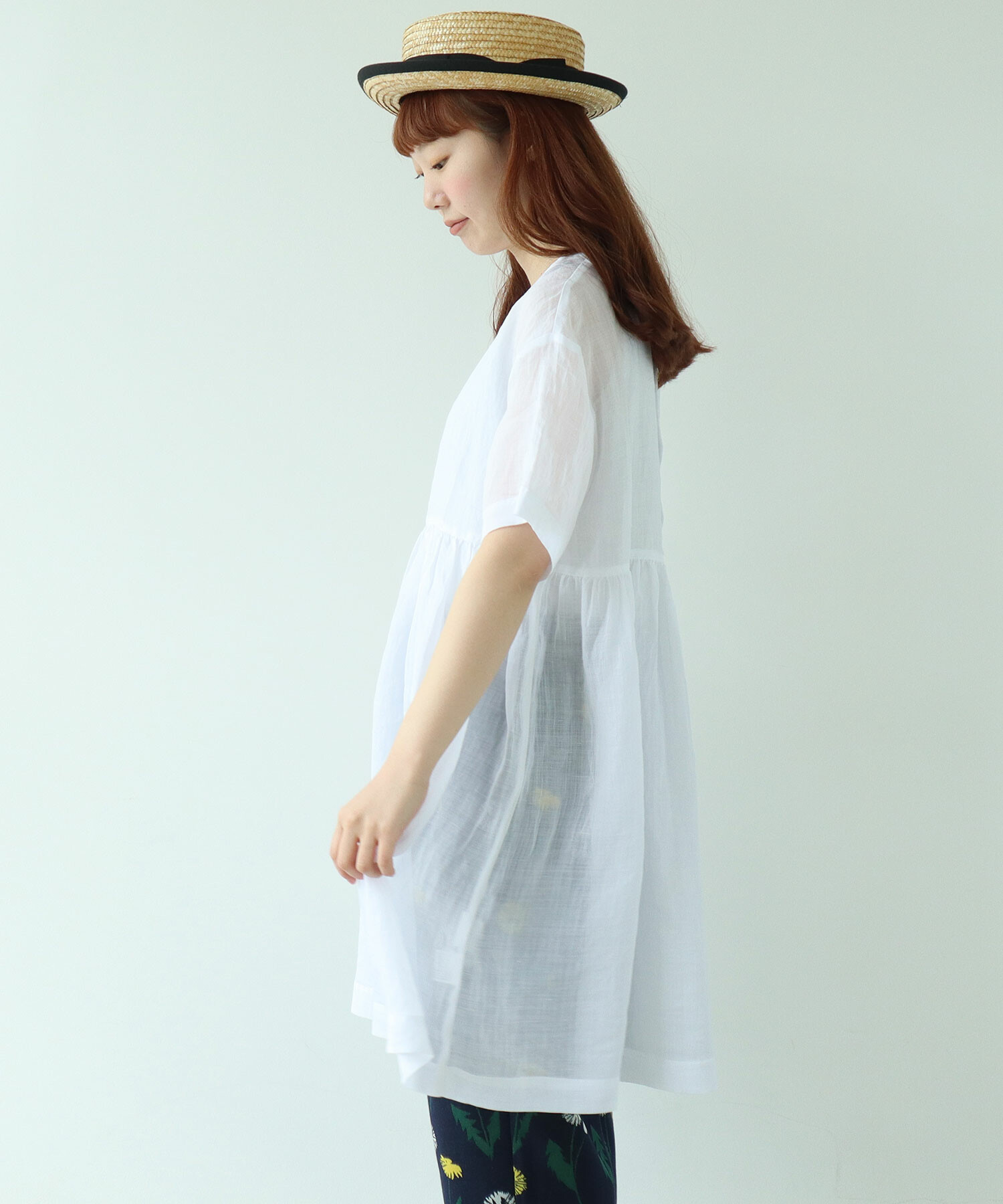 AMBIDEX Store ラミー チュニックブラウス(F シロ): bulle de savon AMBIDEX Store ラミー チュニックブラウス(F シロ): bulle de savon
