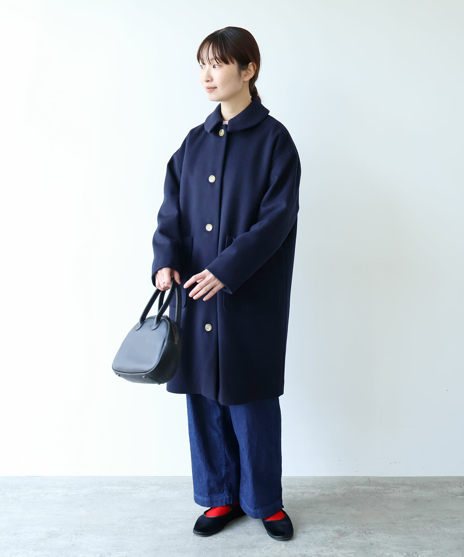 AMBIDEX Store △○ super100 ビーバー ステンカラーコート(F コン