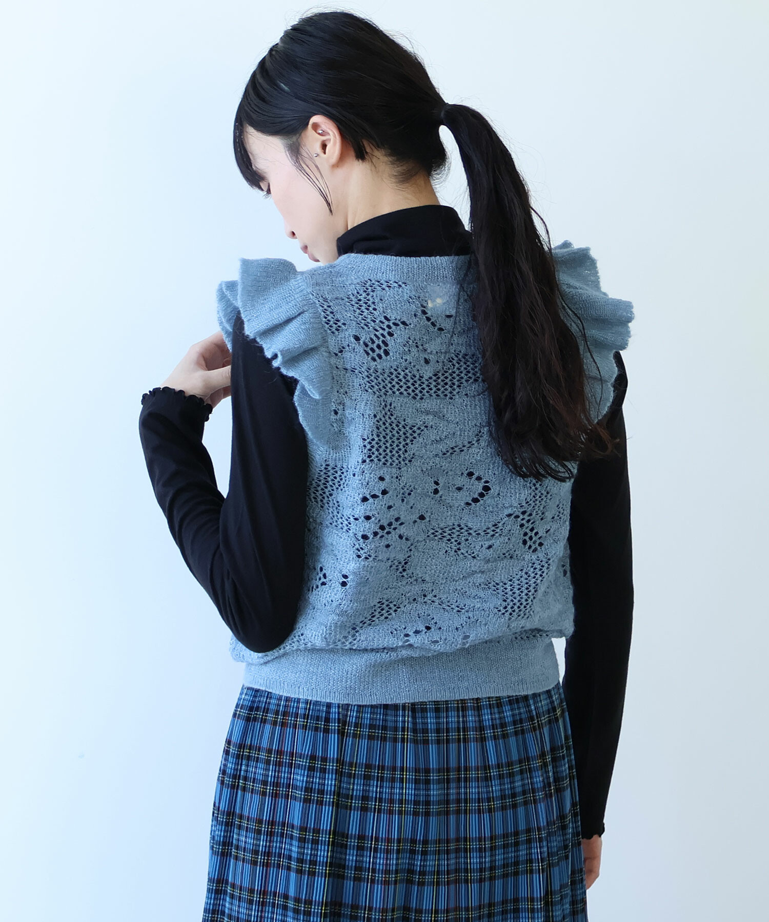 AMBIDEX Store ○ hana hana モヘア ベスト(F アカ): bulle de savon