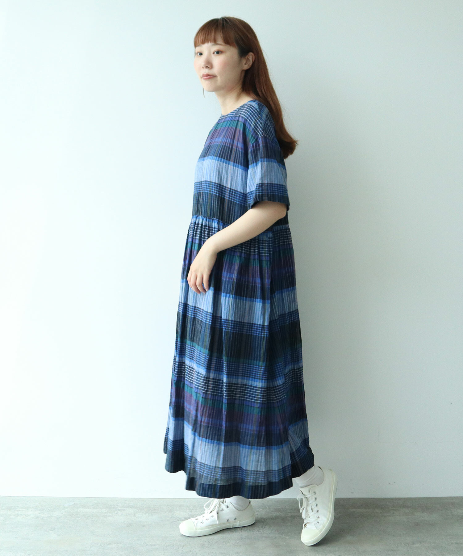 AMBIDEX Store △〇 ビッグチェック ワンピース(F アカ): bulle