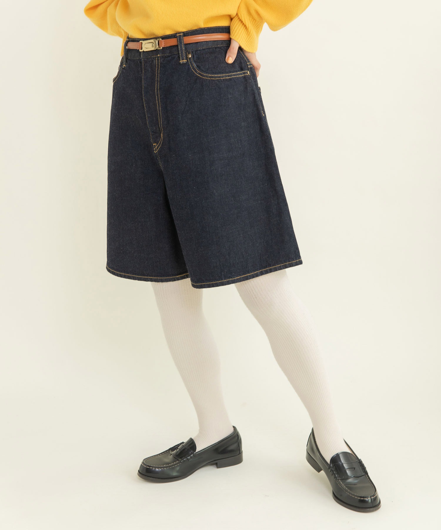AMBIDEX Store △〇11.36OZムラ糸デニムショートパンツ(36 コン
