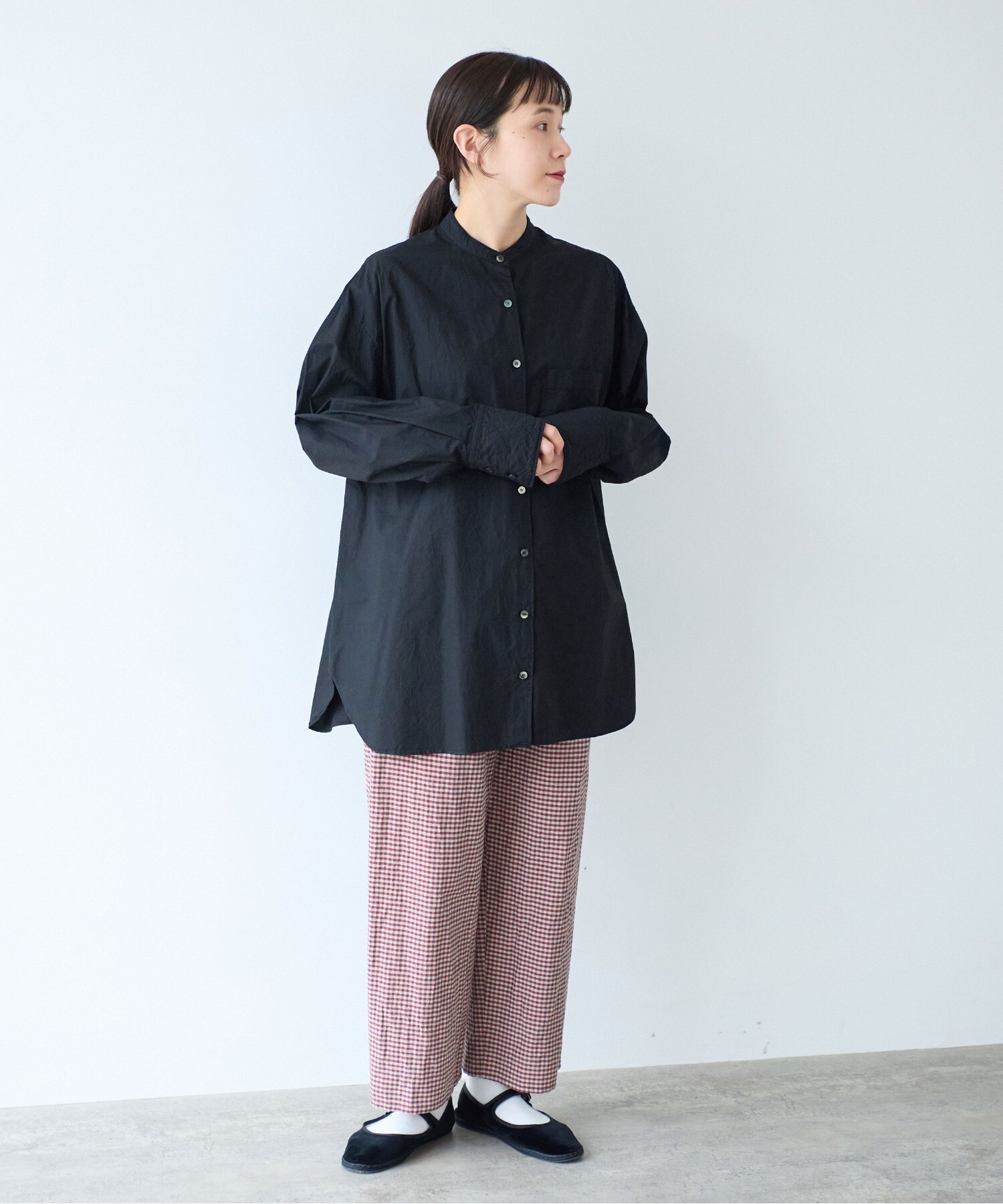 ✨新品タグ付✨近年CLOTH&CROSSローンワッシャーチャーチブラウス リボン Ozz Croce 蜘蛛ブローチジャボタイ付きブラウス / オッズオン