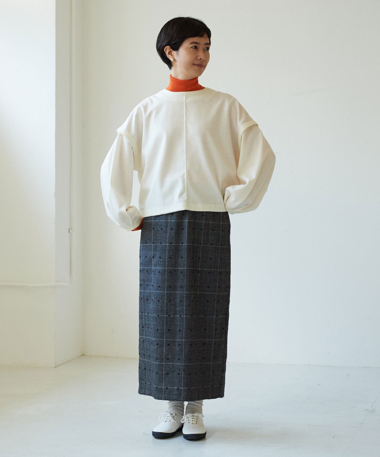 yuni cotton cupra linenローンcapecollarブラウス - 通販 - csa