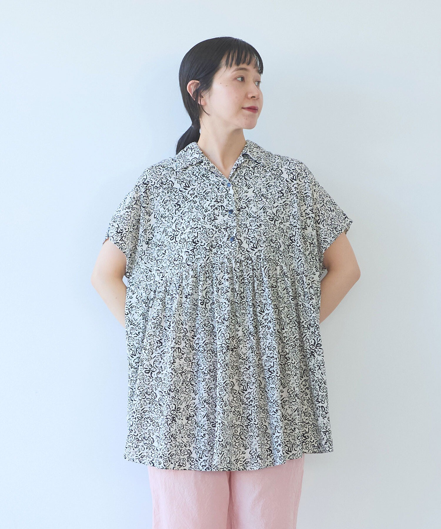 AMBIDEX Store rayon cupla cotton flower print open peprum